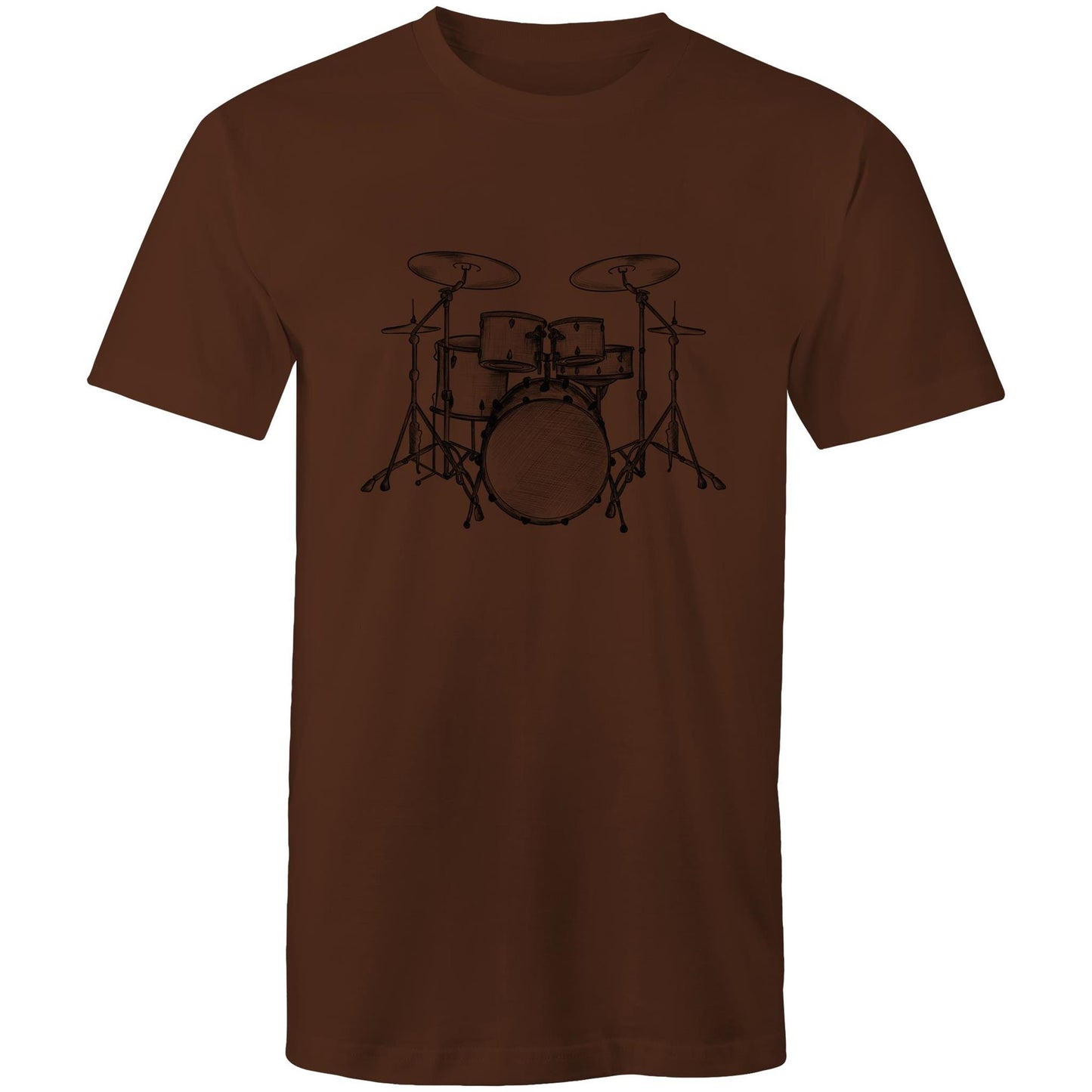 Men's Earthfolk T shirt - Vintage Drum Kit - The Crescent Moon