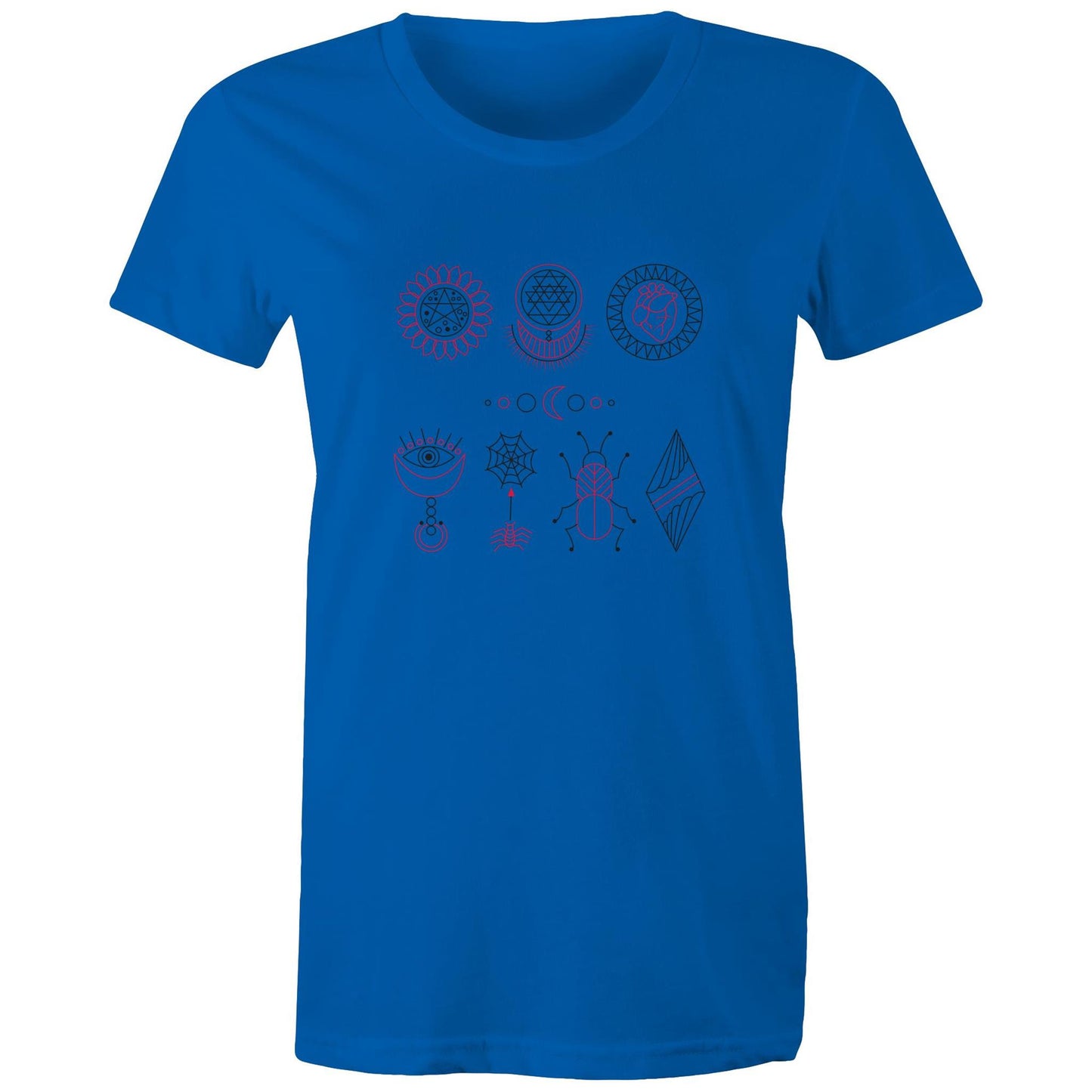 Women's Earthfolk Printed t shirt - Esoteric Symbols