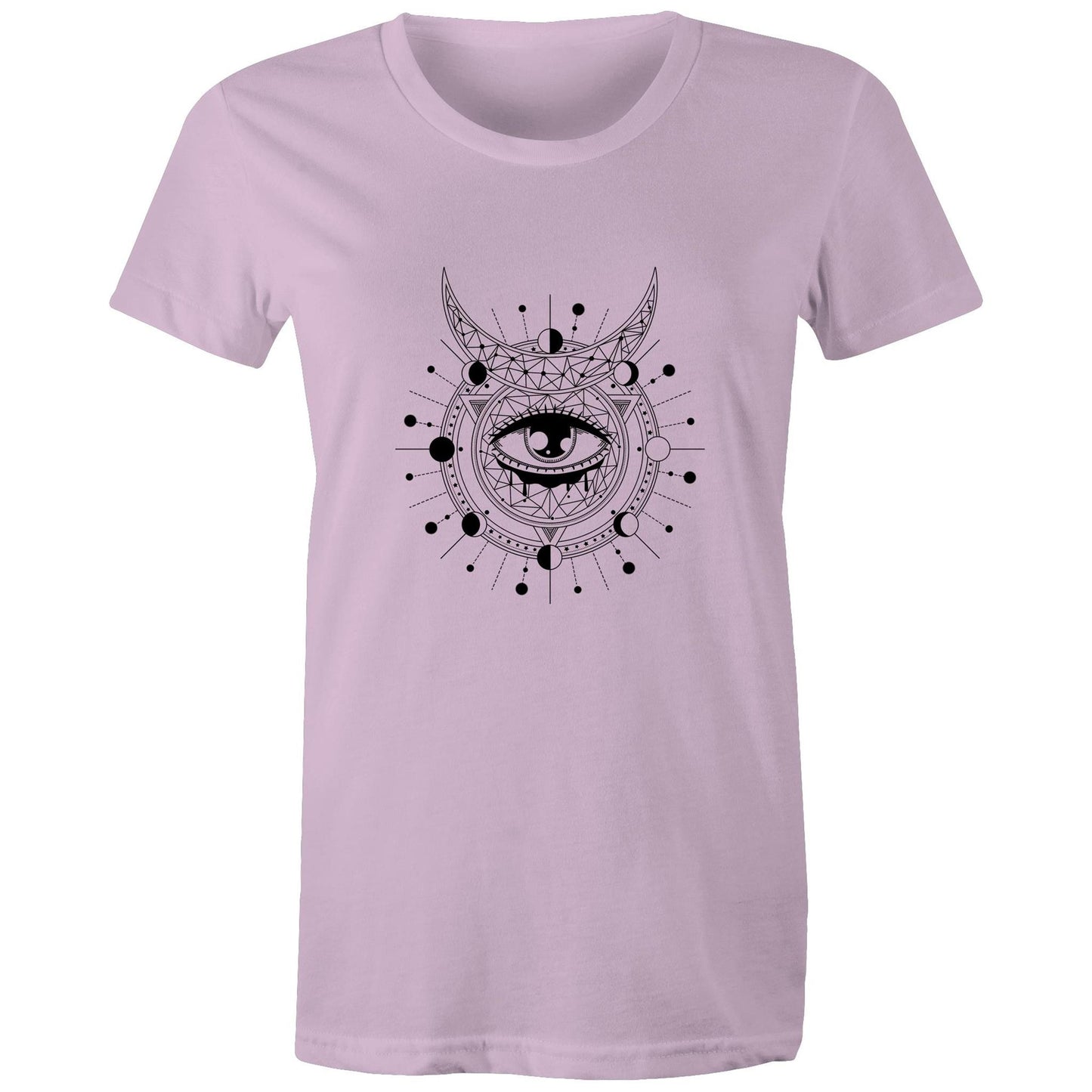 Women's Earthfolk T shirt - Divination - The Crescent Moon