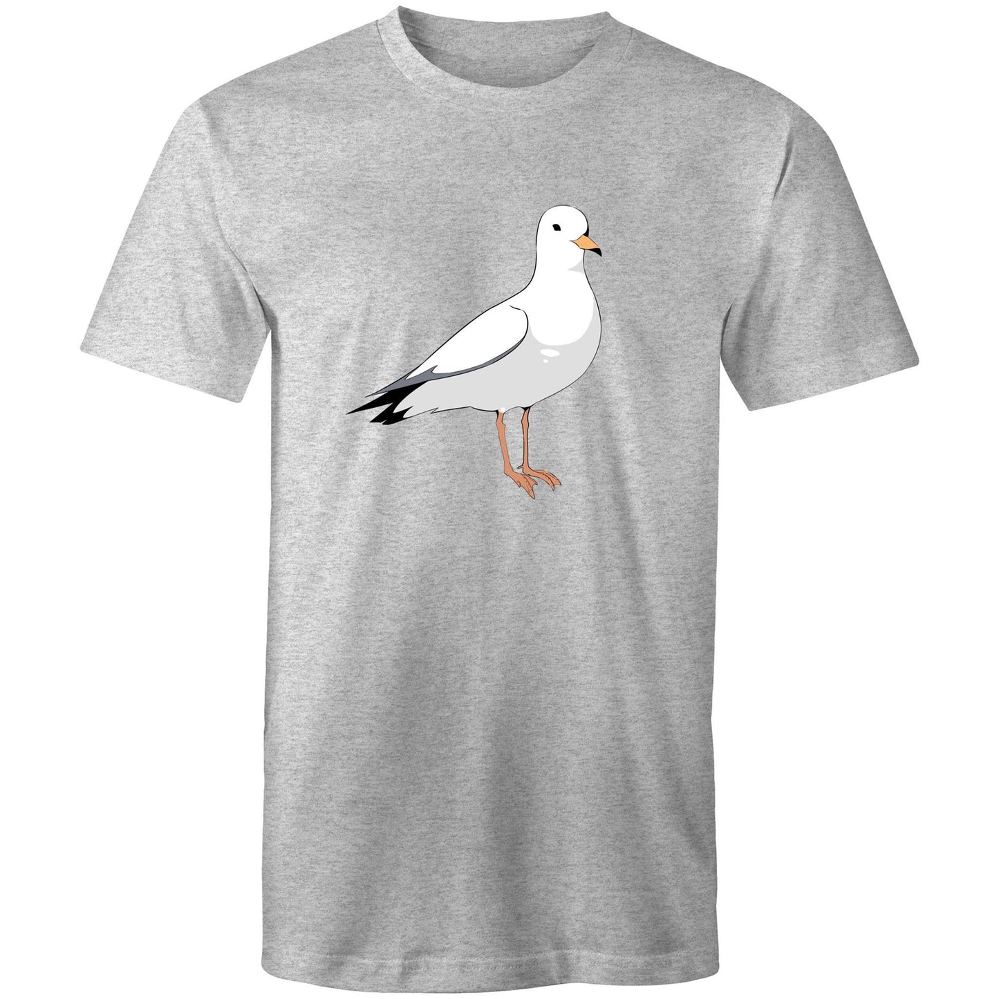 Earthfolk Printed T shirt - Mens Relaxed Fit - Steve the Seagull - The Crescent Moon