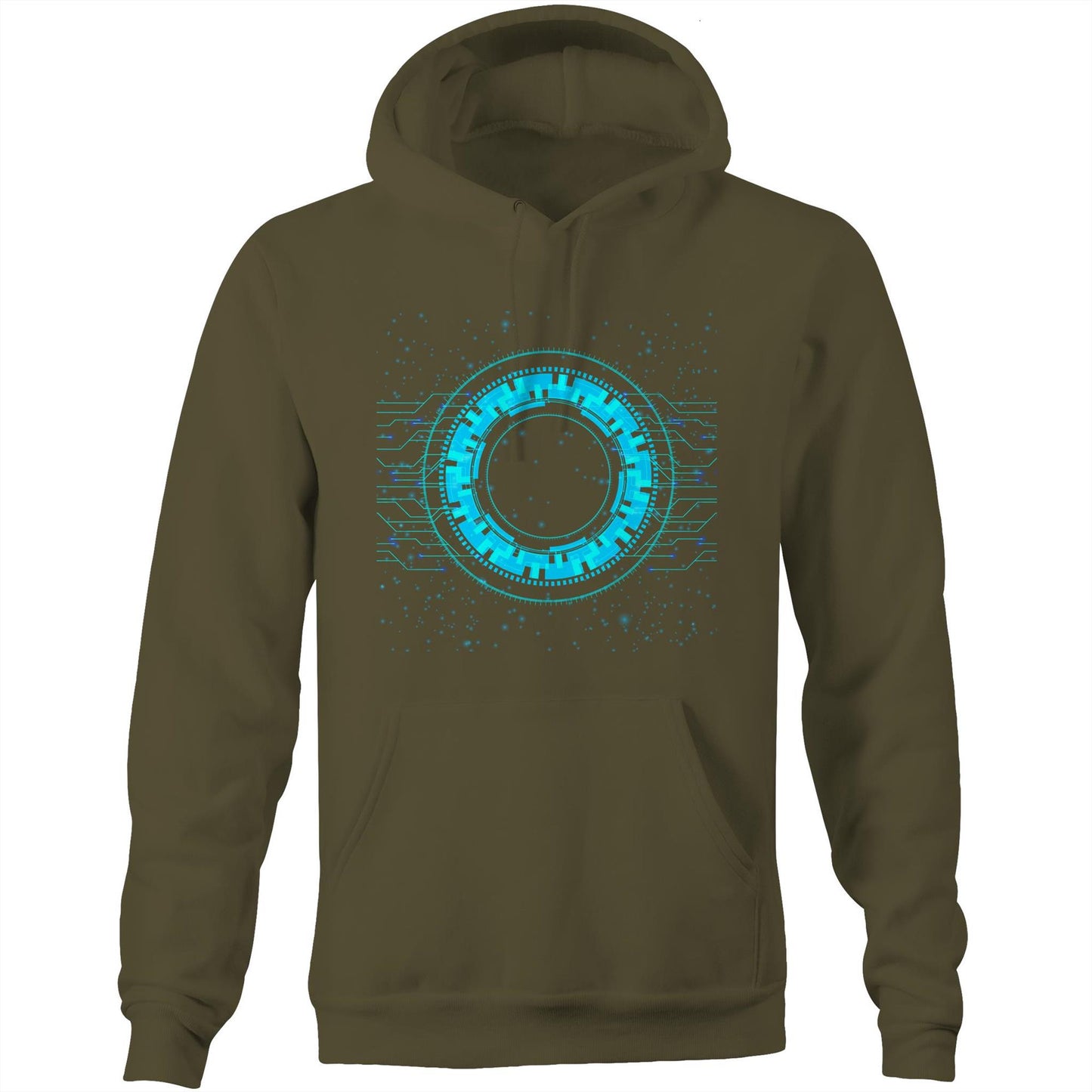 Unisex Earthfolk Hoodie - Reality of Technology - The Crescent Moon