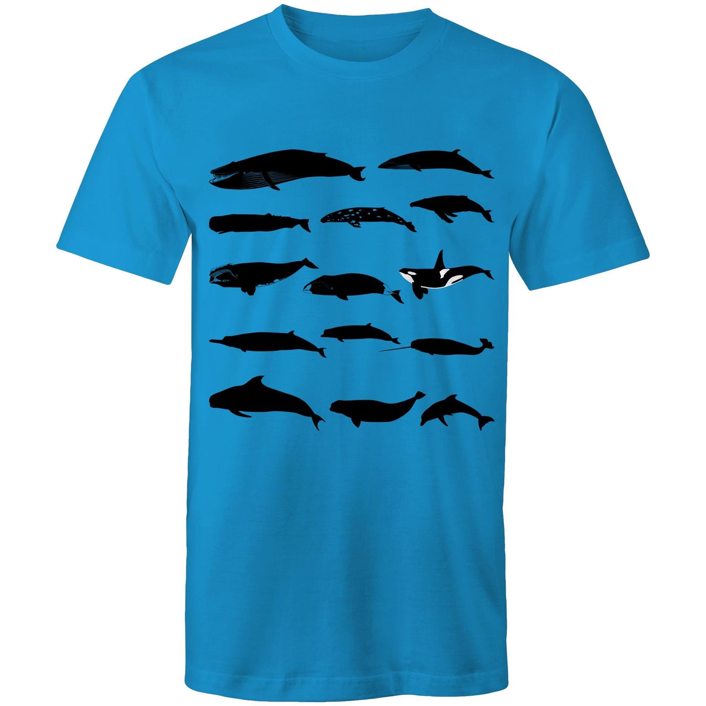 Men's Earthfolk Tshirt - Whale Silhouette - The Crescent Moon