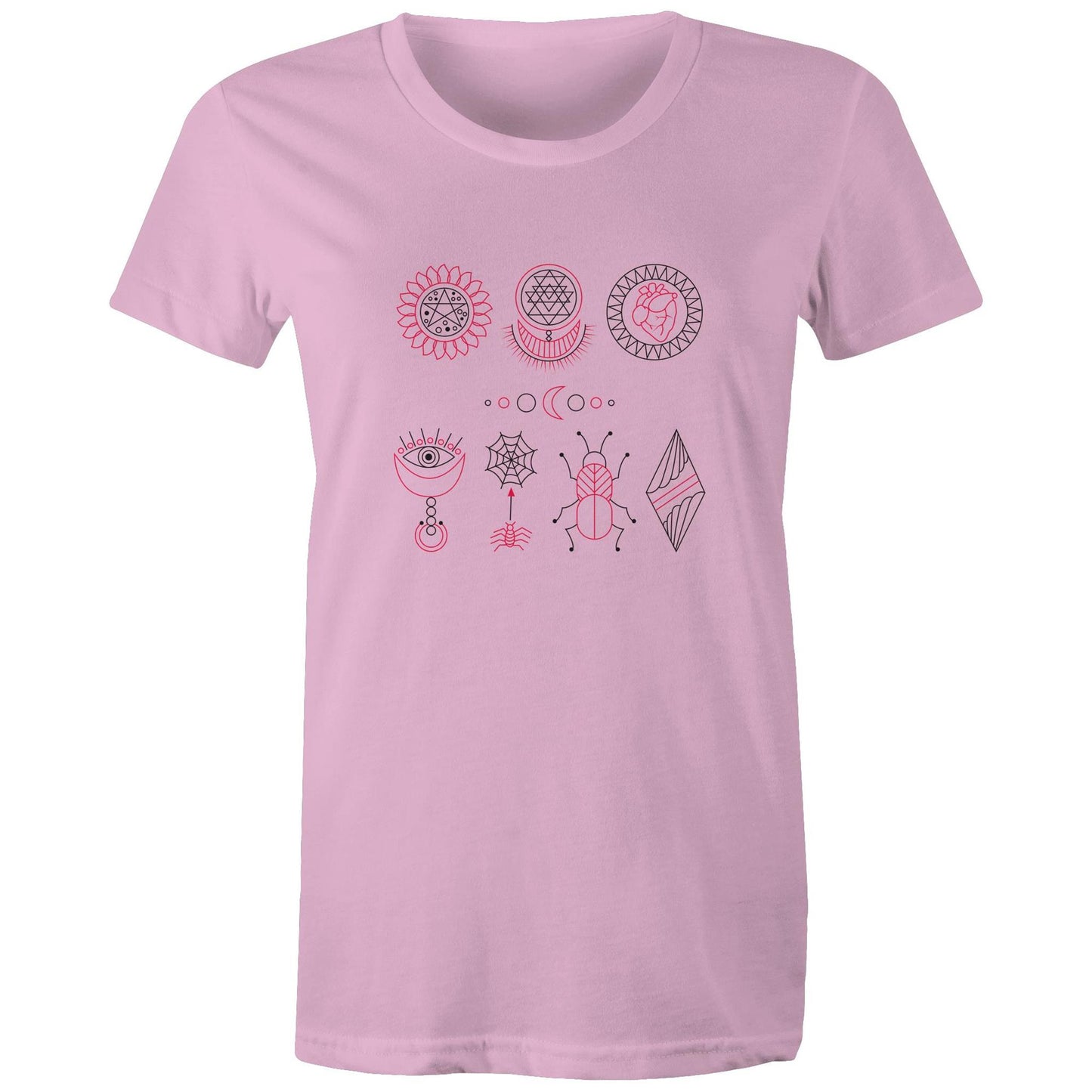 Women's Earthfolk Printed t shirt - Esoteric Symbols