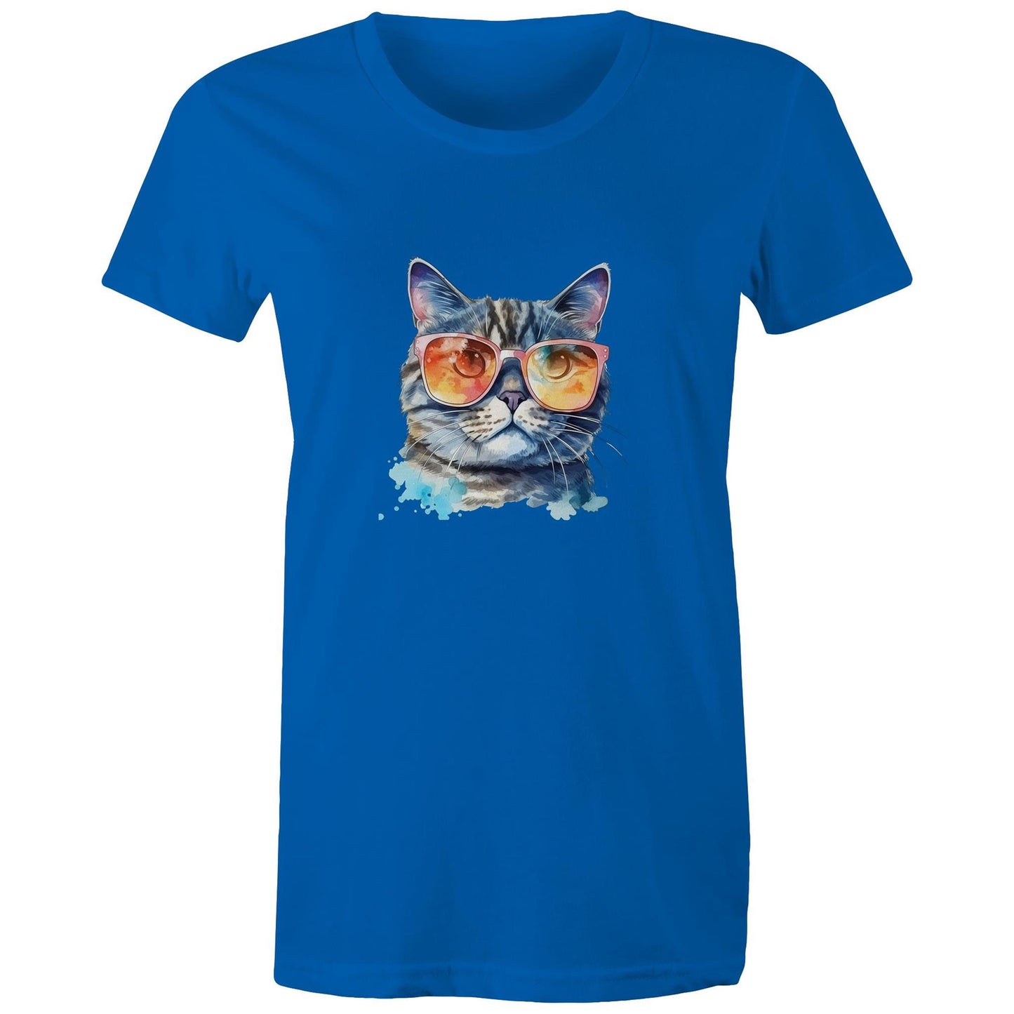 Women's Earthfolk T shirt - Kool Kat - The Crescent Moon