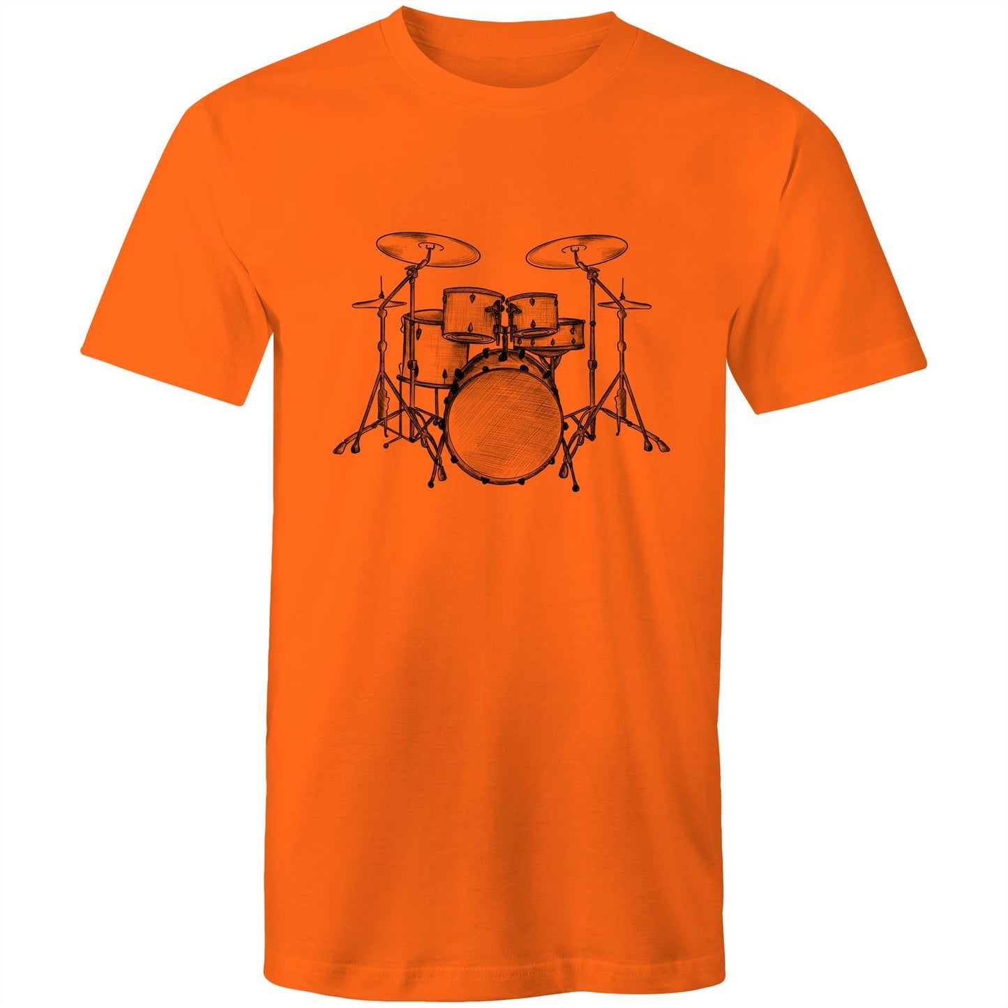 Men's Earthfolk T shirt - Vintage Drum Kit - The Crescent Moon