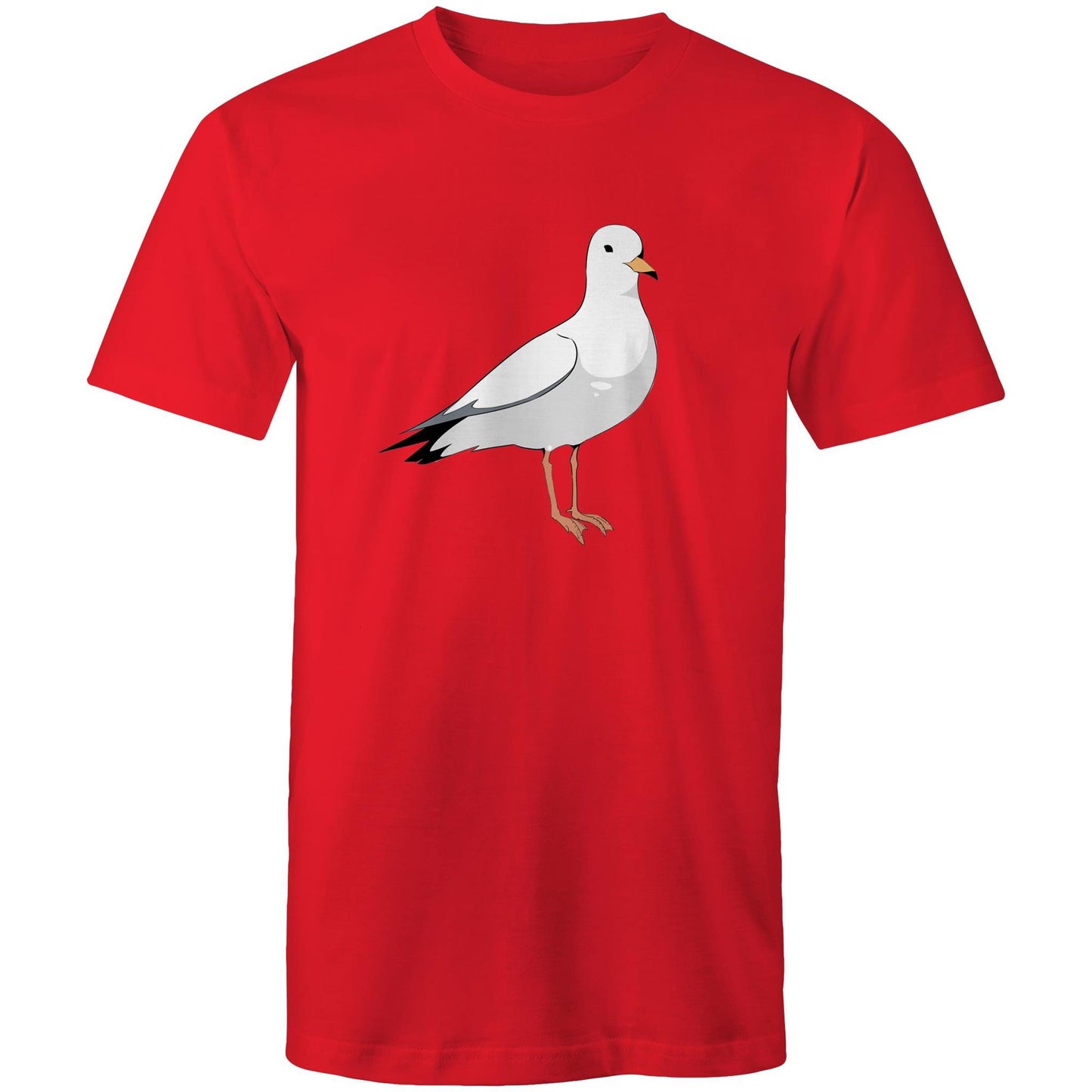 Earthfolk Printed T shirt - Mens Relaxed Fit - Steve the Seagull - The Crescent Moon