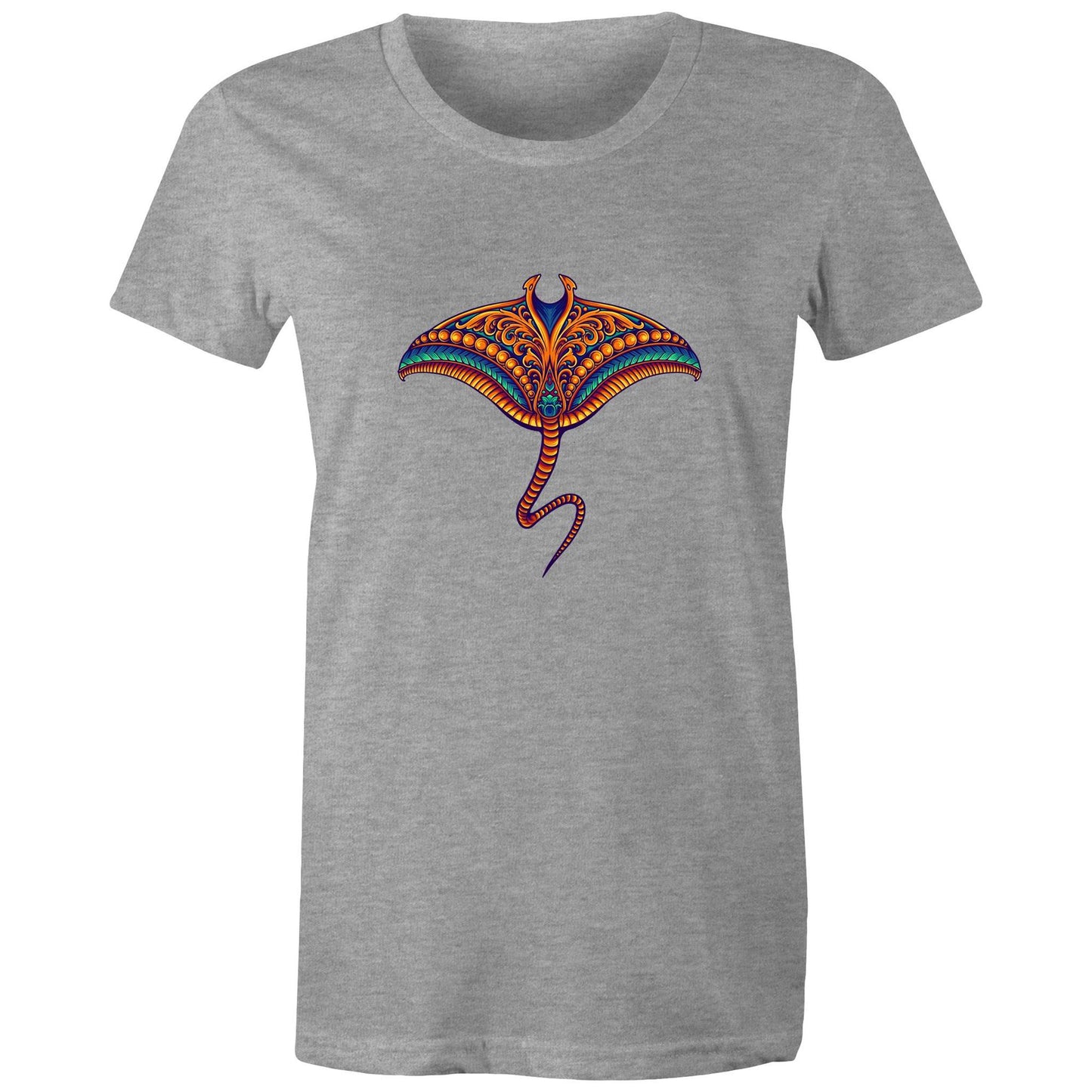 Women's Earthfolk T shirt - Sting ray - The Crescent Moon