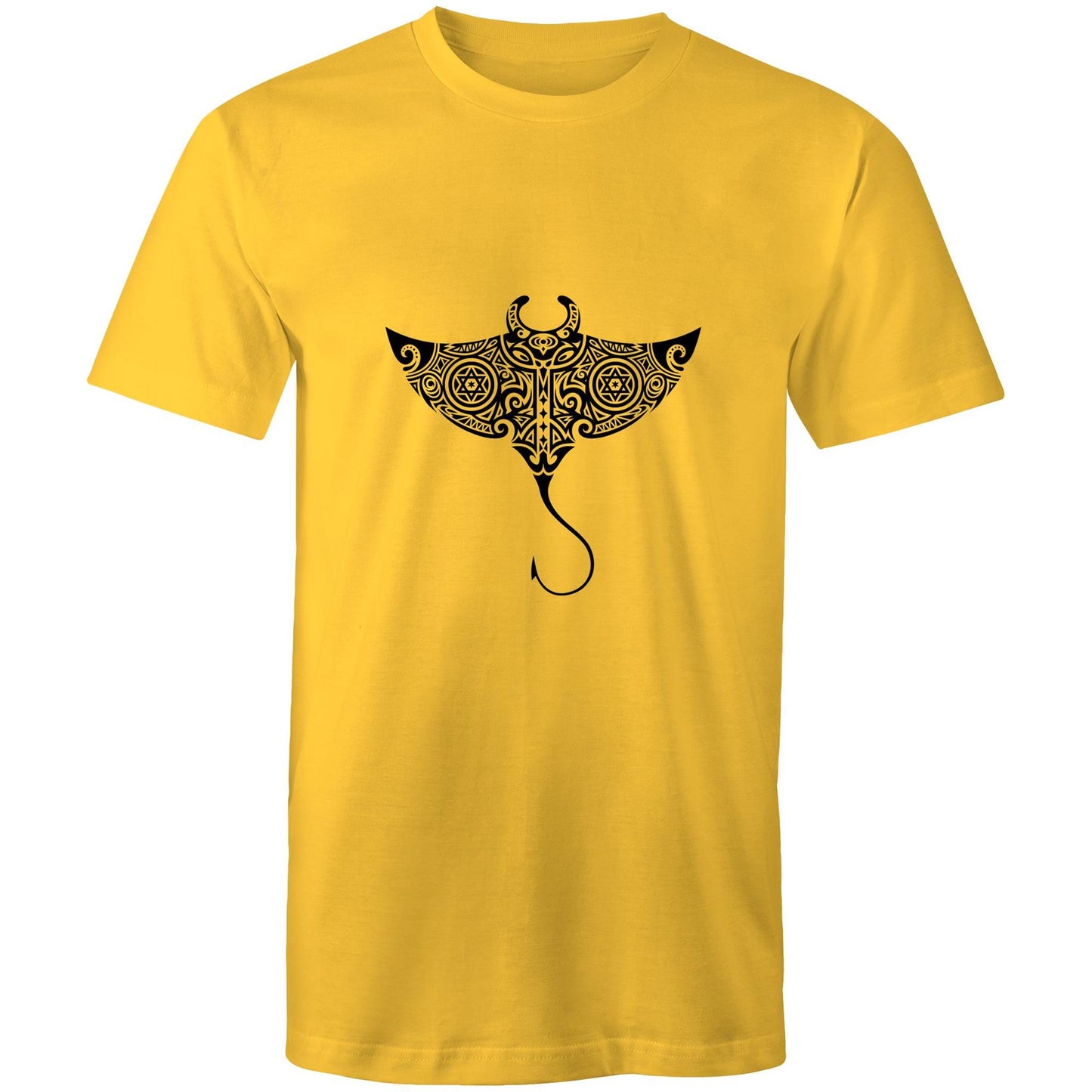 Men's Earthfolk T shirt - Totem Sting Ray - The Crescent Moon
