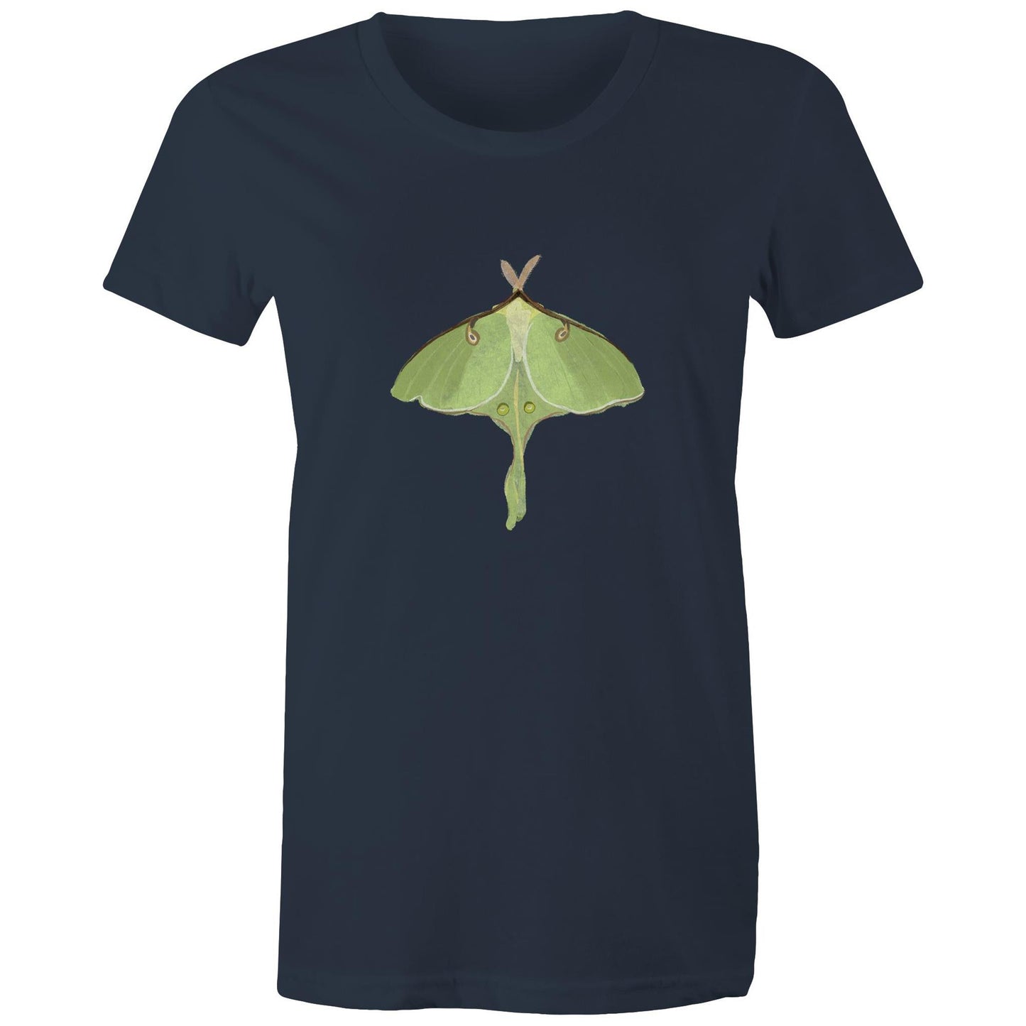Earthfolk Printed T shirt - Women's Relaxed Fit - Luna Moth
