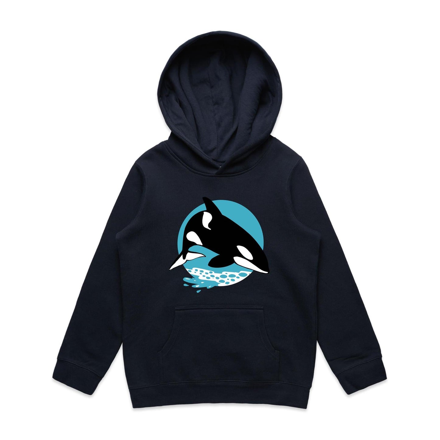 Kids Earthfolk Hoodie - Orca - The Crescent Moon
