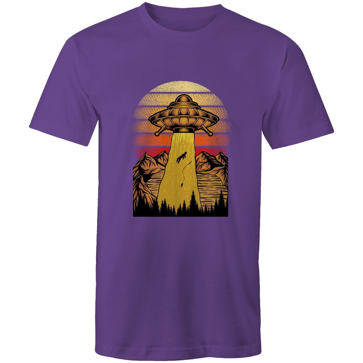Men's Earthfolk T shirt - Beam Me Up - The Crescent Moon