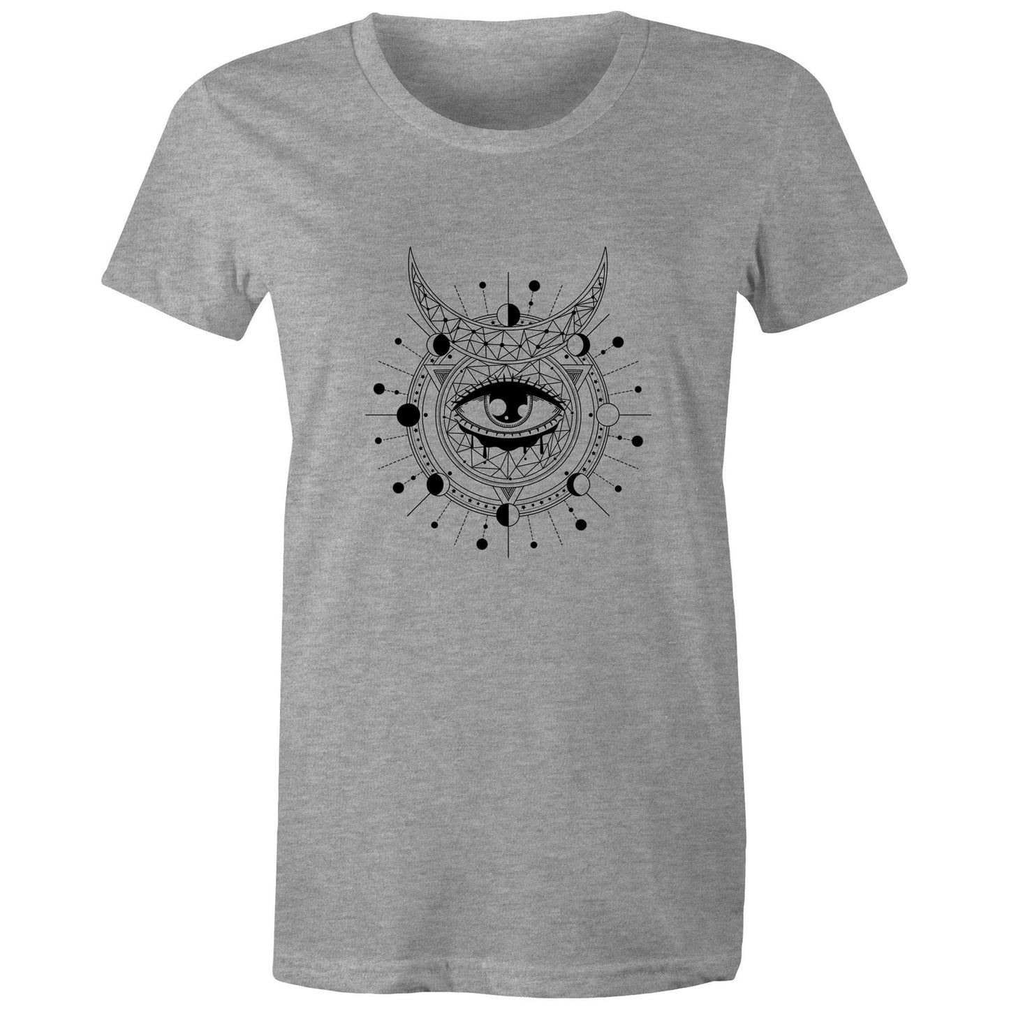 Women's Earthfolk T shirt - Divination - The Crescent Moon