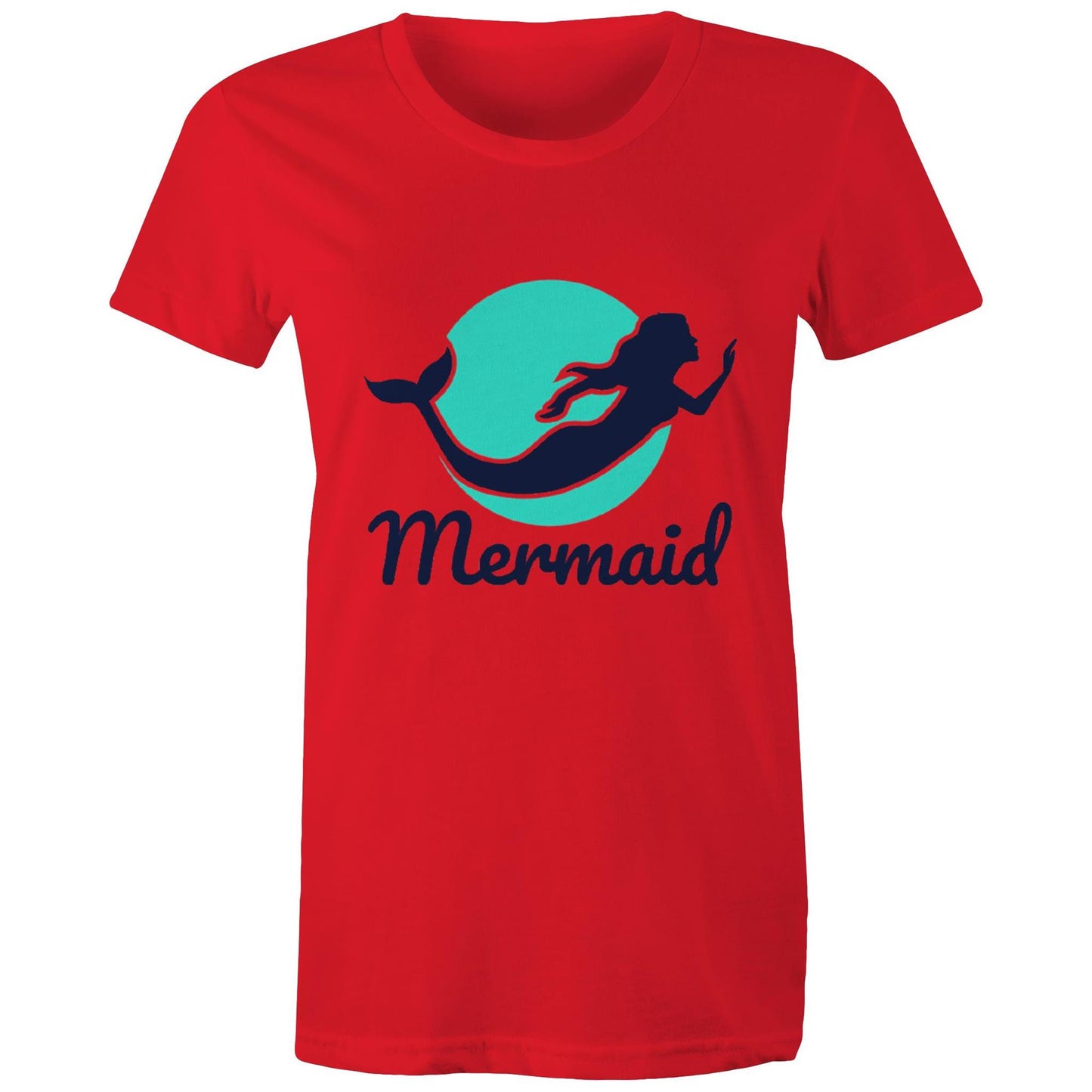 Women's Earthfolk Printed T shirt - Mermaid - The Crescent Moon