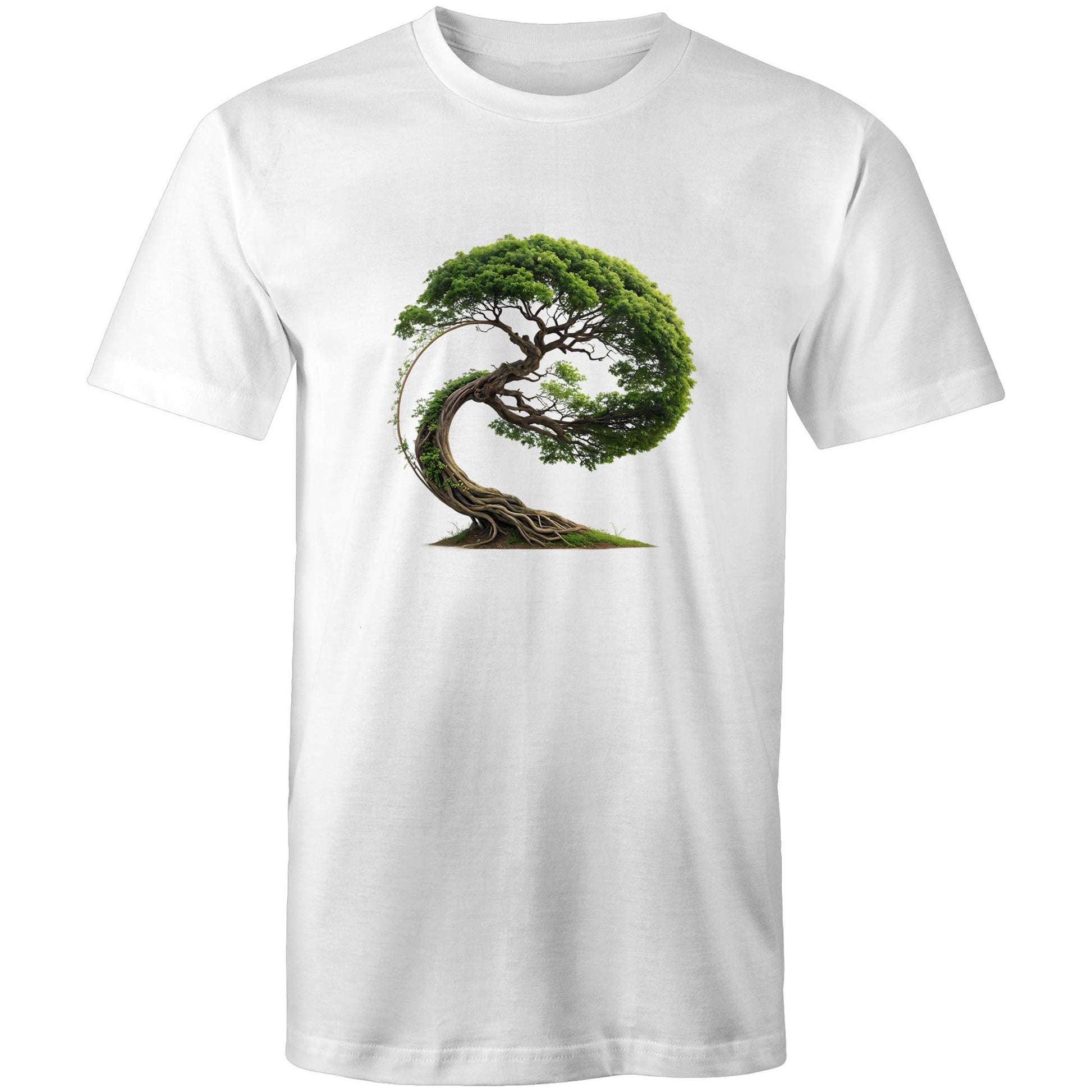 Men's Earthfolk T shirt - Swept in Motion - The Crescent Moon