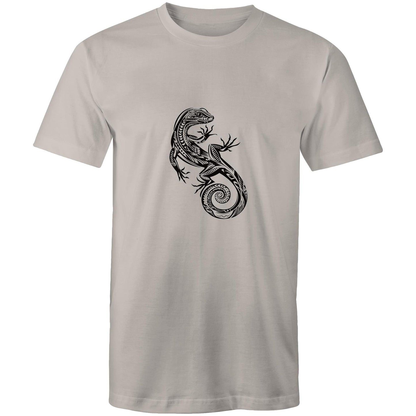 Men's Earthfolk T shirt - Totem Gecko - The Crescent Moon
