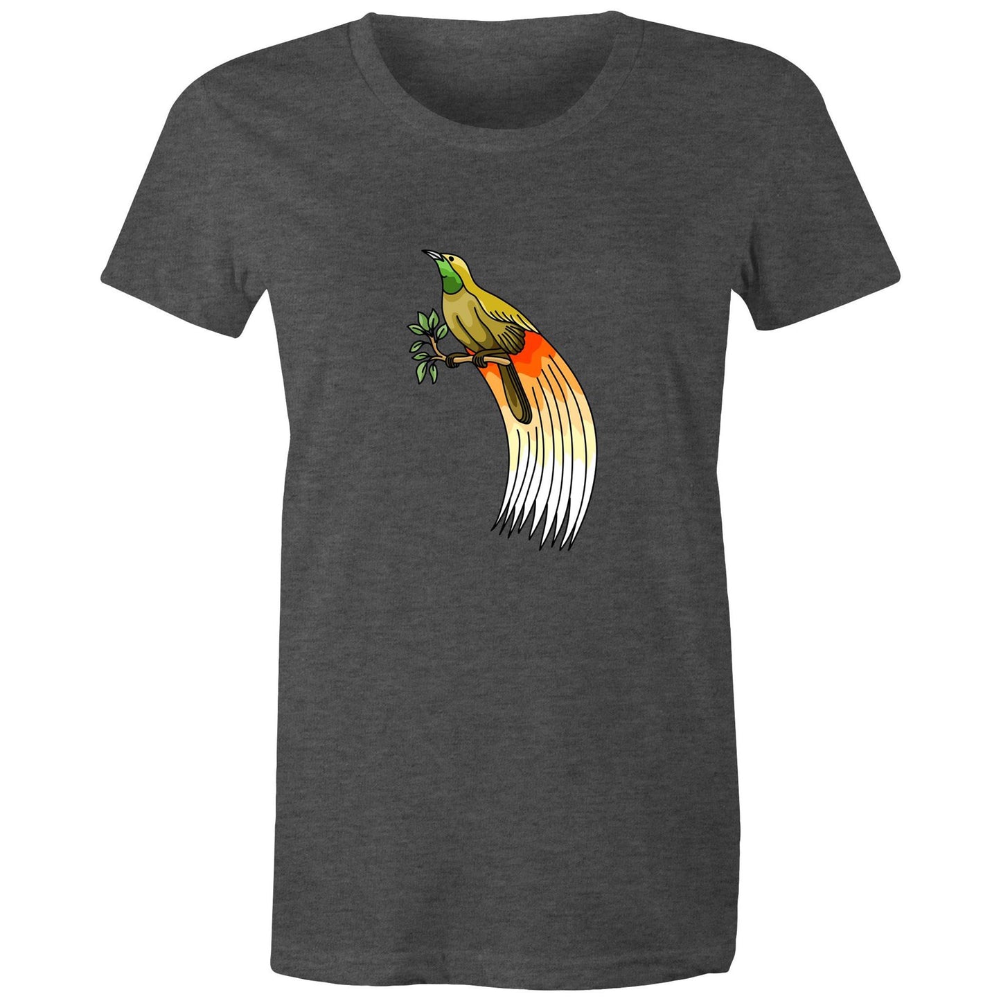 Women's Earthfolk T shirt - Bird Of Paradise - The Crescent Moon