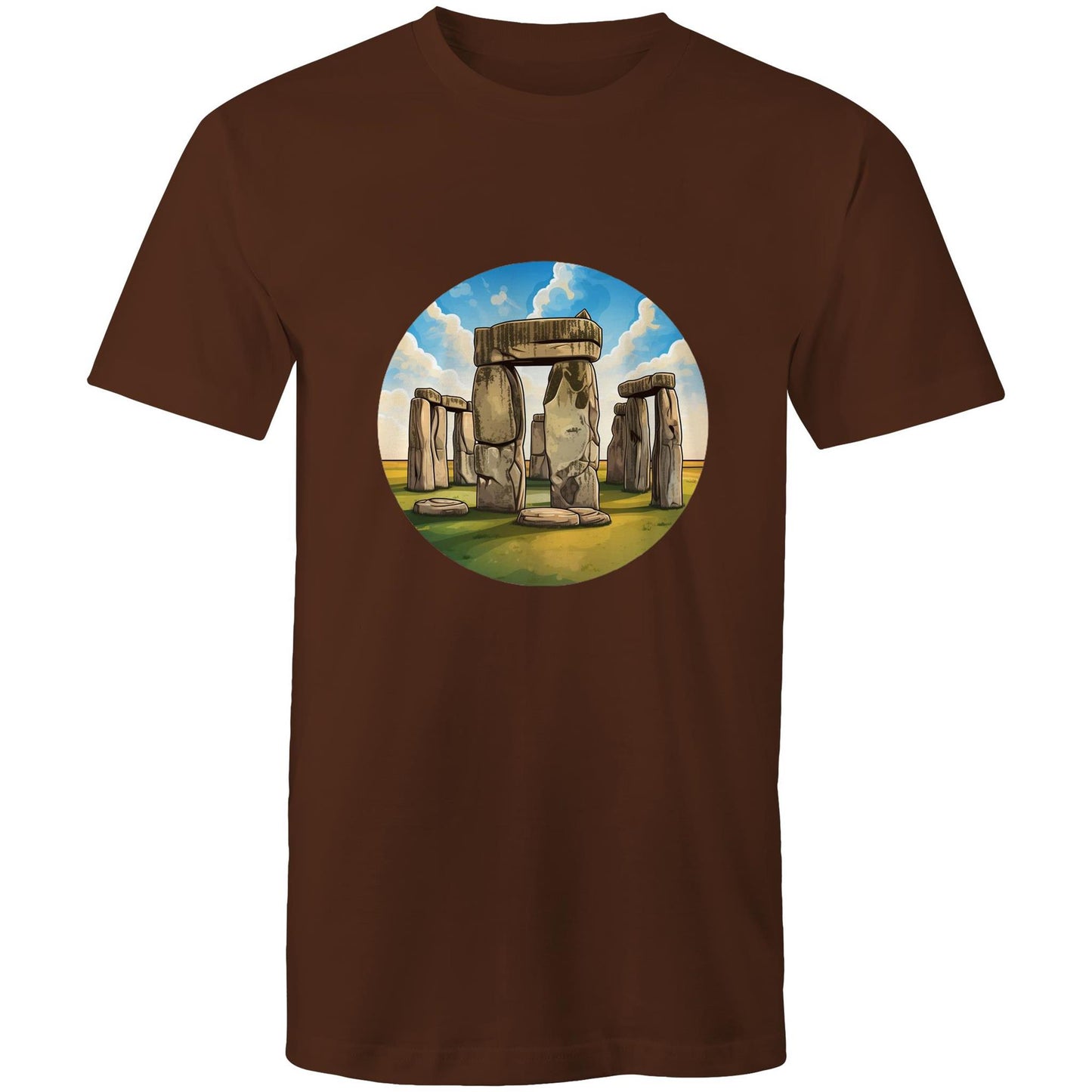 Men's Earthfolk T shirt - The Stone Circle - The Crescent Moon