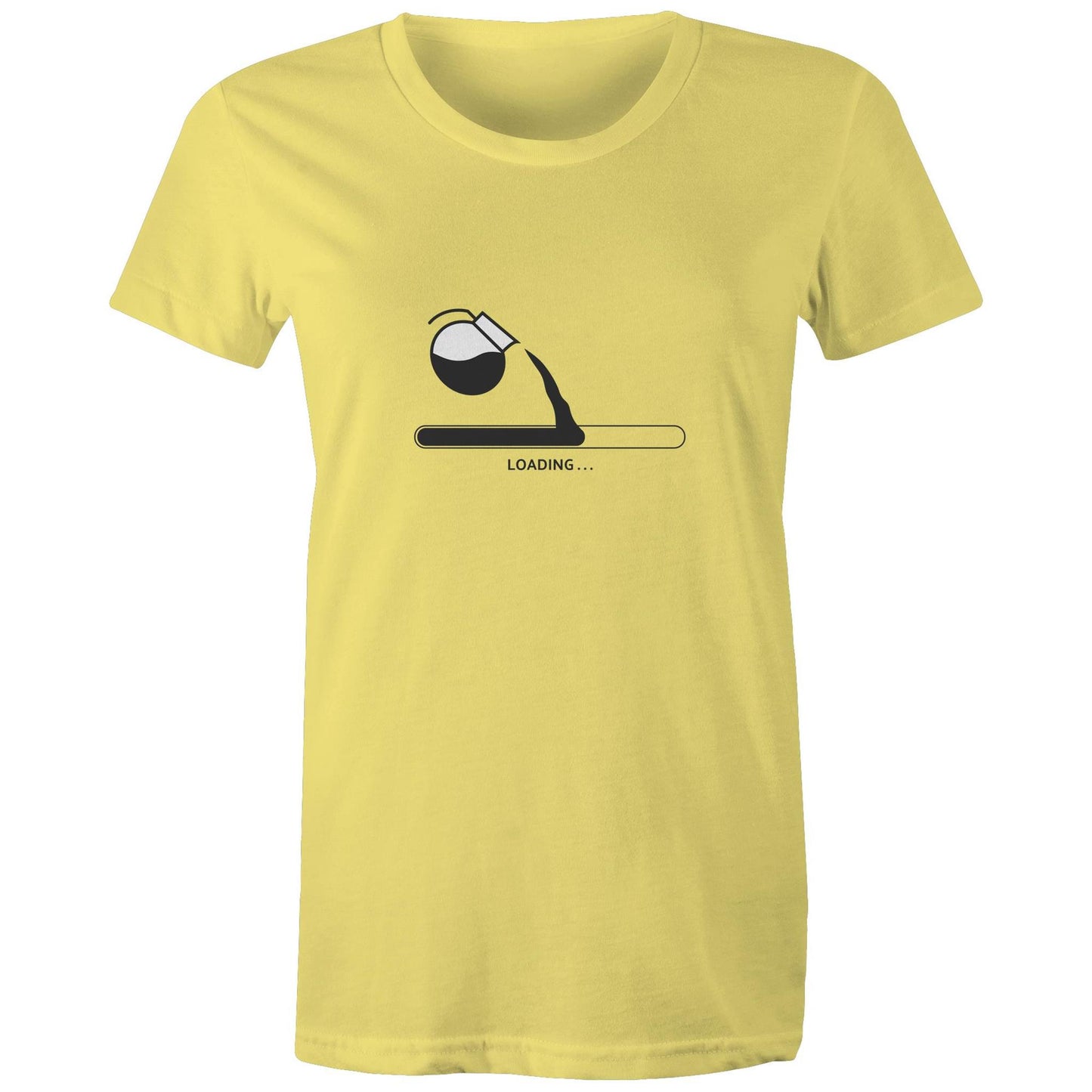 Women's Earthfolk Printed T shirt - Coffee Hit
