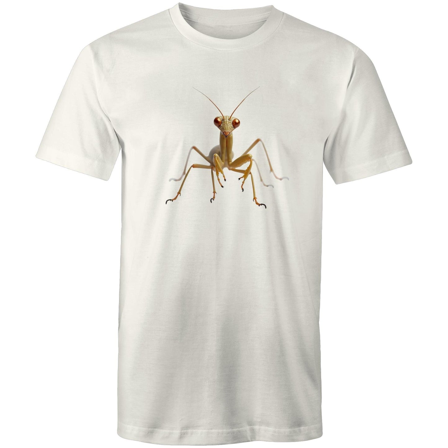 Men's Earthfolk Printed T shirt - Praying Mantis - The Crescent Moon