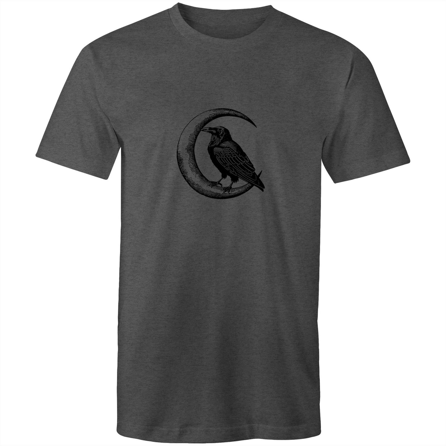 Men's Crow T-Shirt | Moon & Bird Graphic Tee