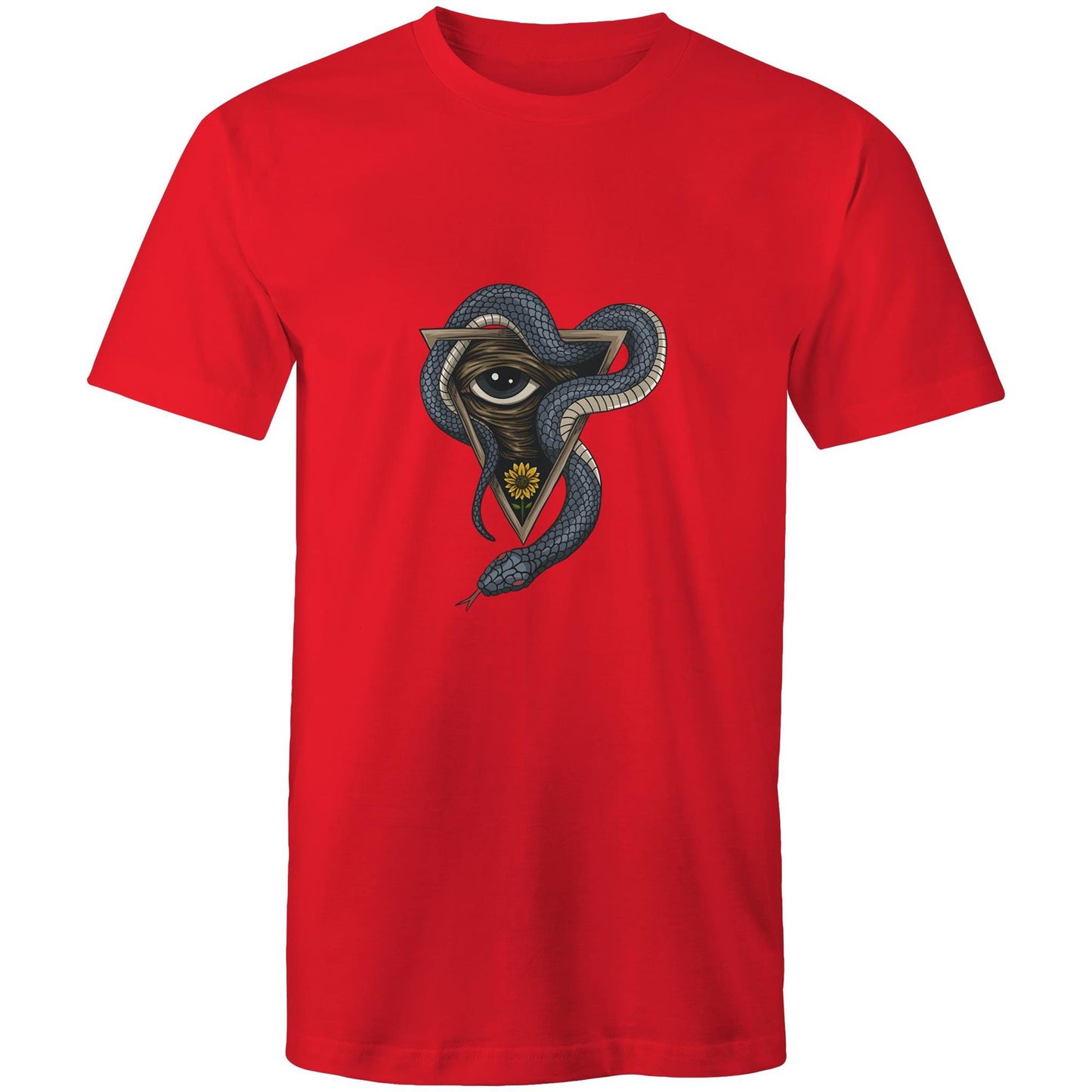 Men's Earthfolk T shirt - Serpents Vision - The Crescent Moon