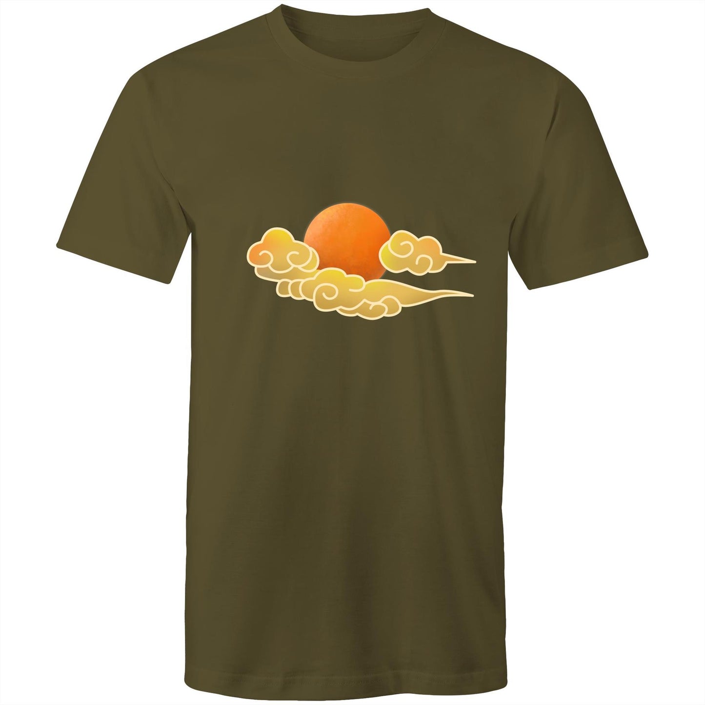 Men's Earthfolk T shirt - Cloud Swirl - The Crescent Moon