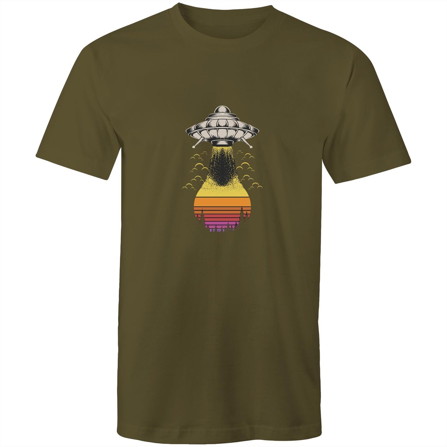 Men's Earthfolk Printed T shirt - Alien Summer - The Crescent Moon