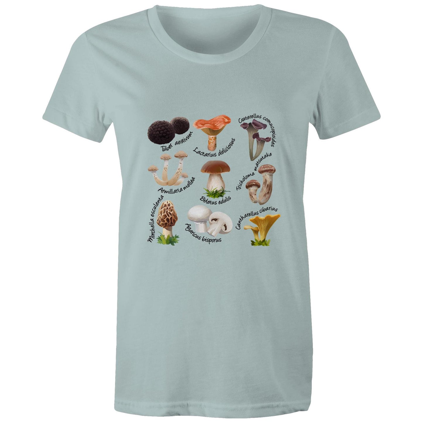 Earthfolk Printed Tshirt - Womens Relaxed Fit - Mushrooms