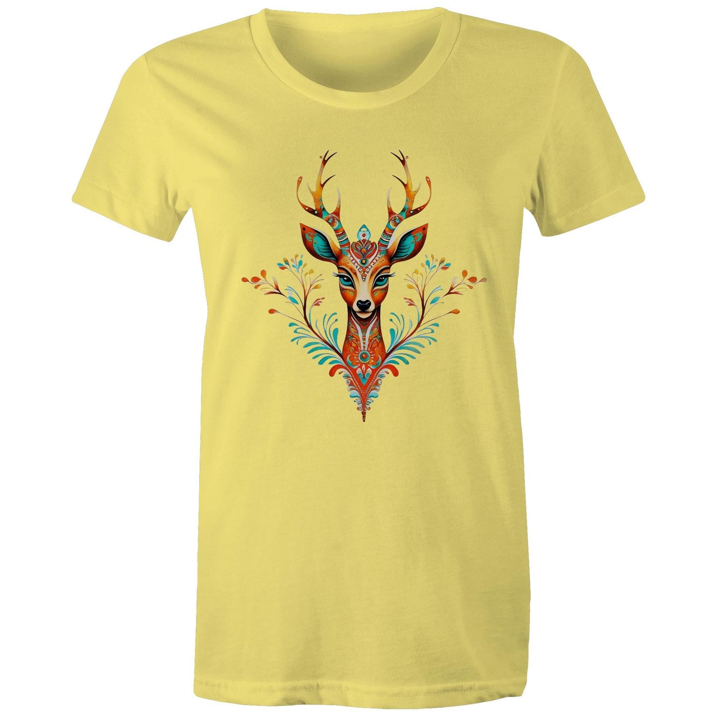 Women's Earthfolk T shirt - Spirit Animal - The Crescent Moon