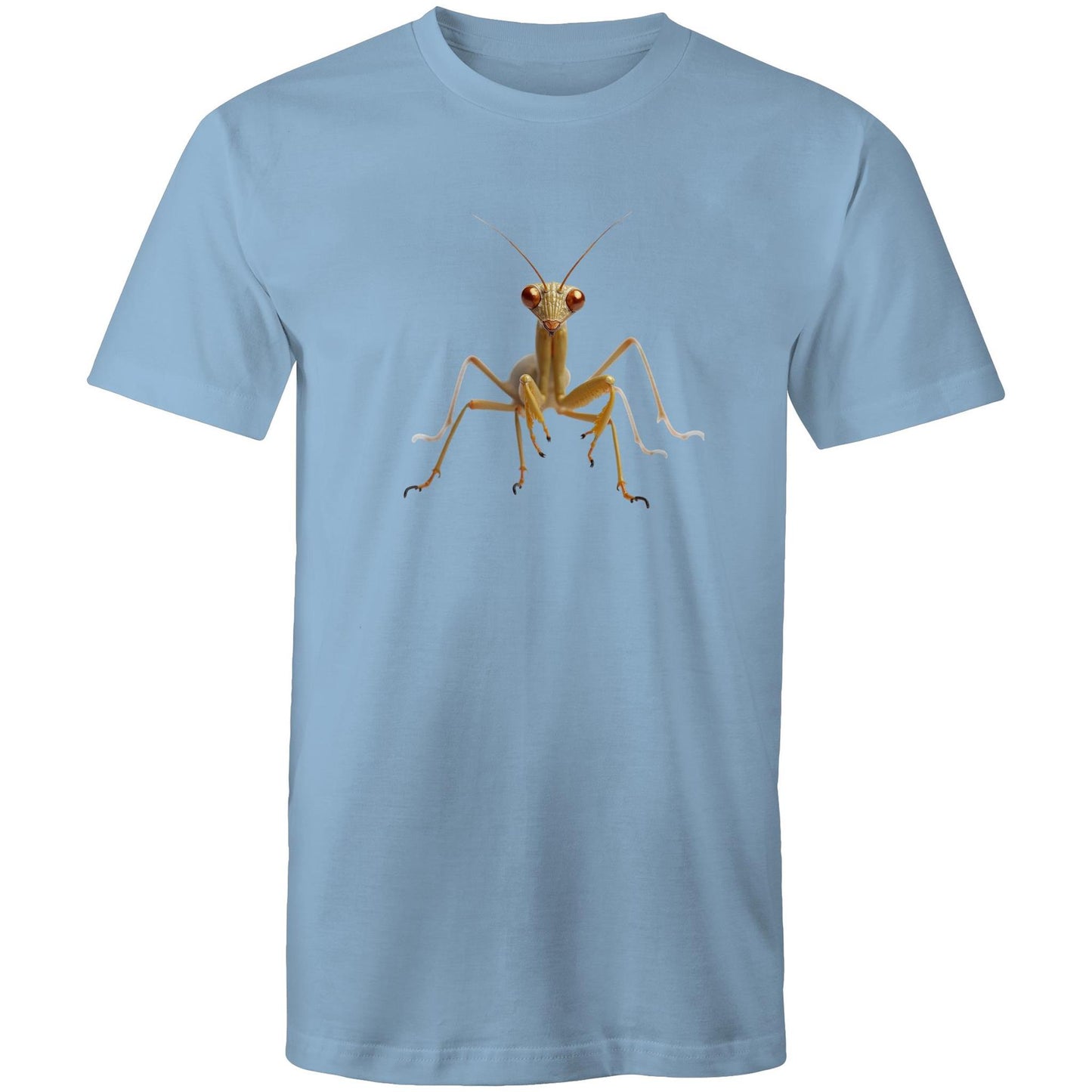Men's Earthfolk Printed T shirt - Praying Mantis - The Crescent Moon