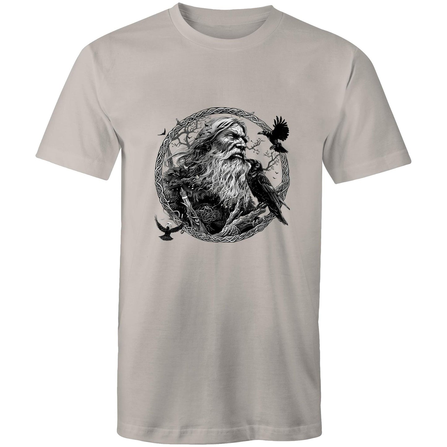 Earthfolk Printed T shirt - Mens Relaxed Fit - Odin - The Crescent Moon