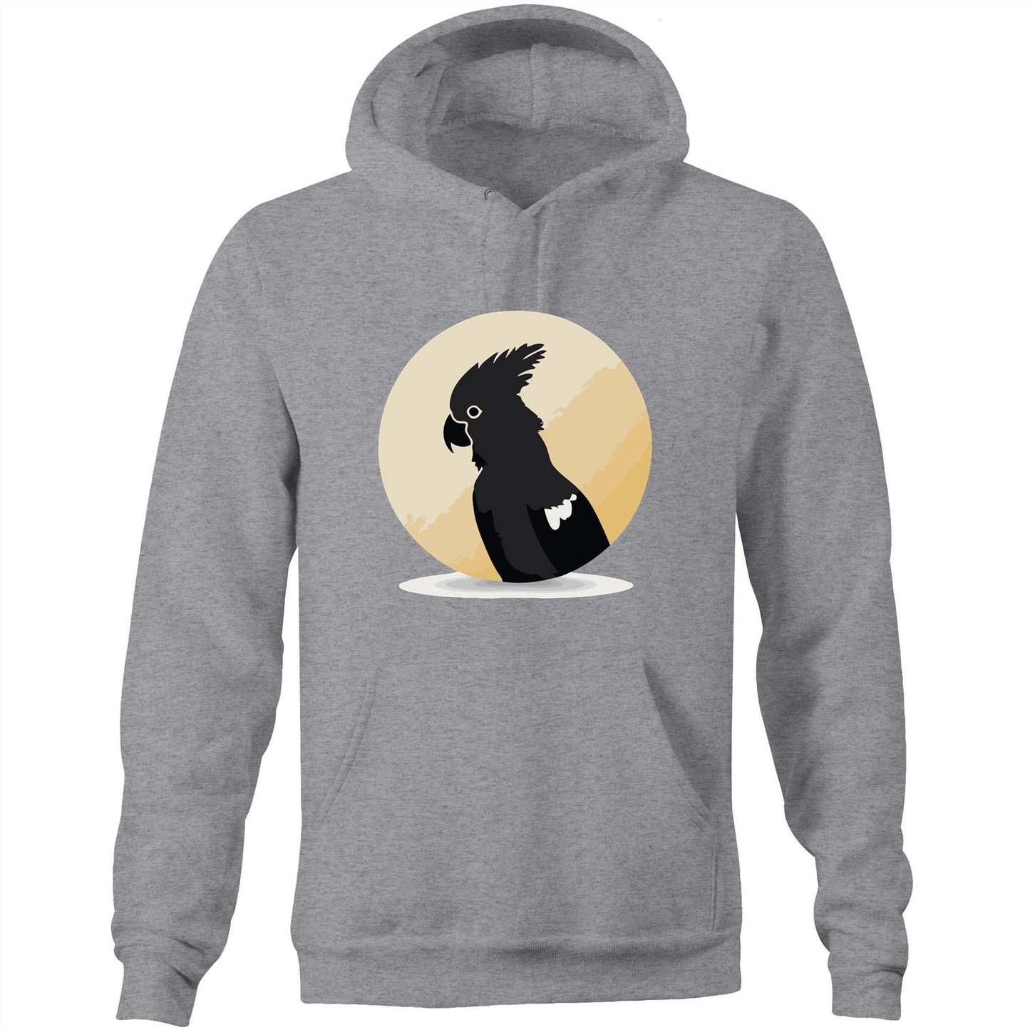 Unisex Earthfolk Hoodie - Black Cockatoo - The Crescent Moon