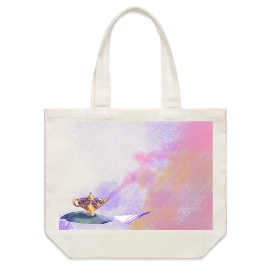 Earthfolk Canvas Tote Bag - Magick Lamp - The Crescent Moon