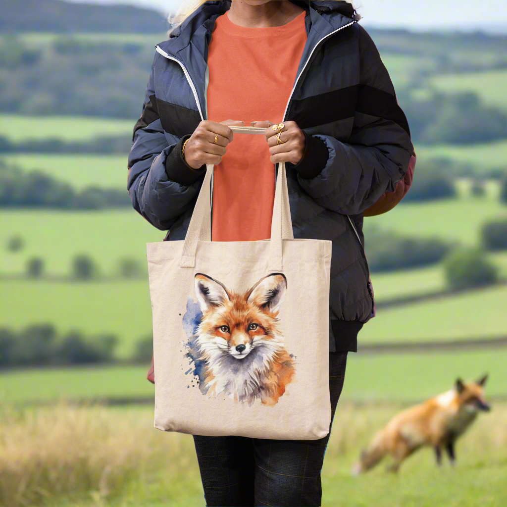fox tote - The crescent Moon