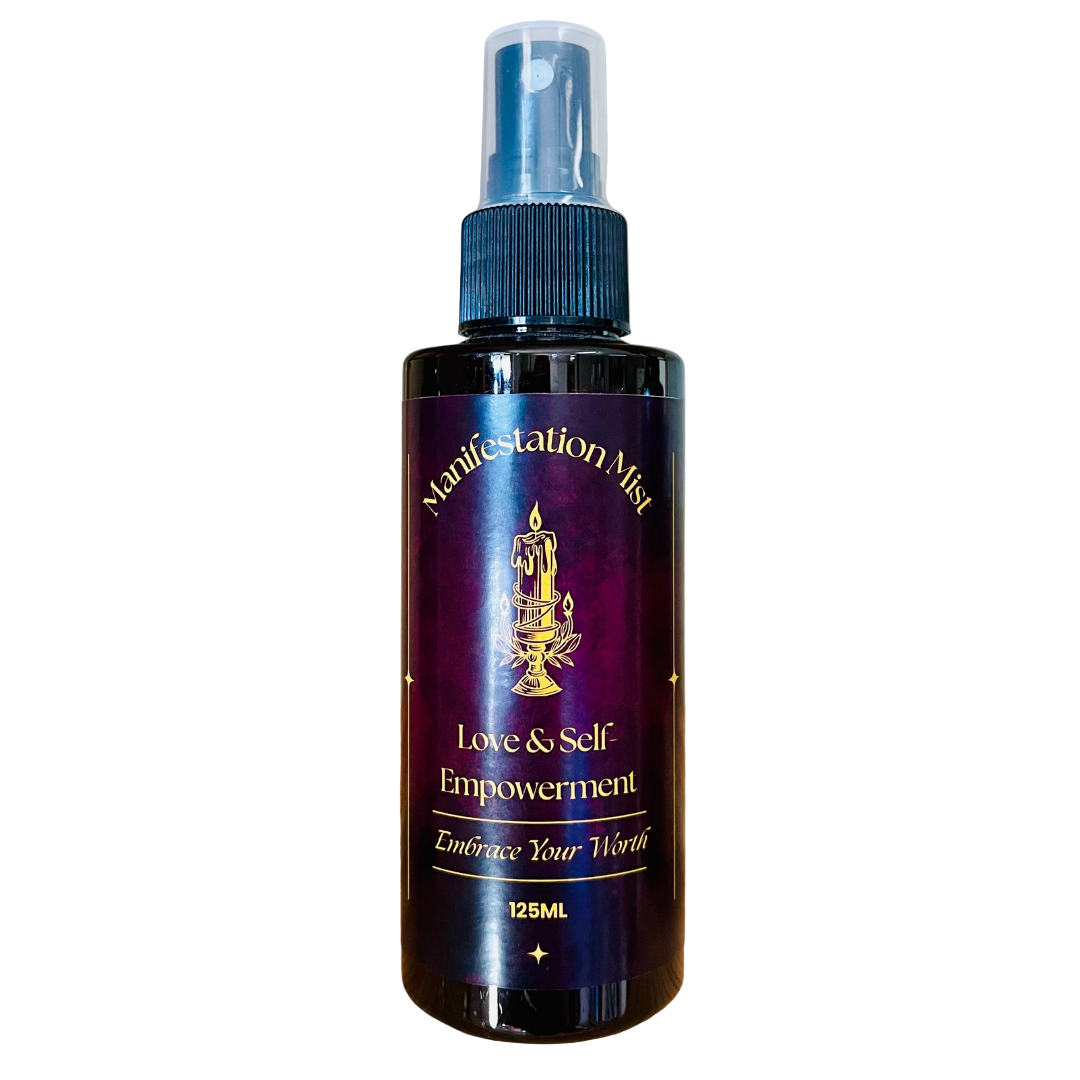 Bottle of 'Manifestation Mist' for love and self empowerment