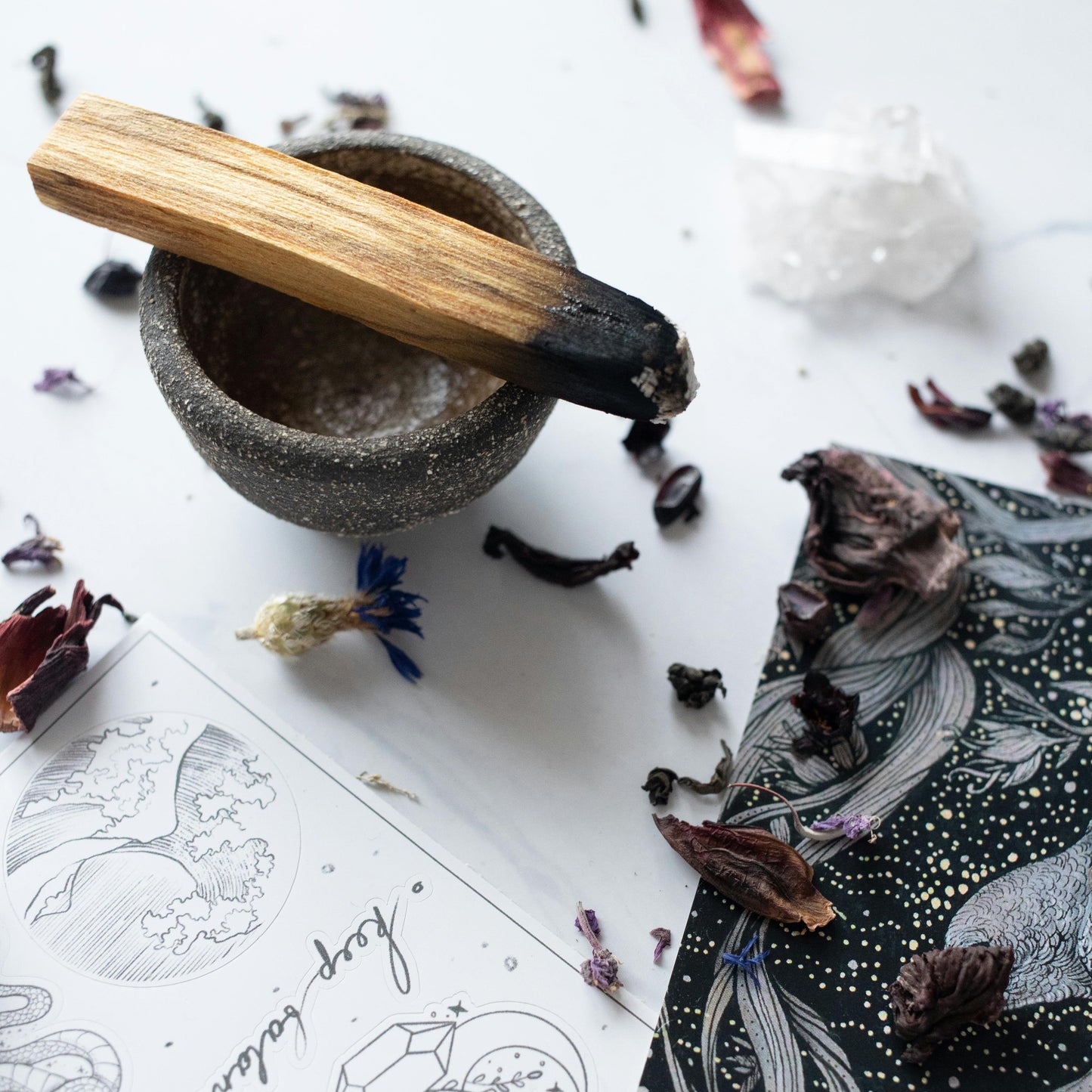 Soap Stone Palo Santo Holder - The Crescent Moon