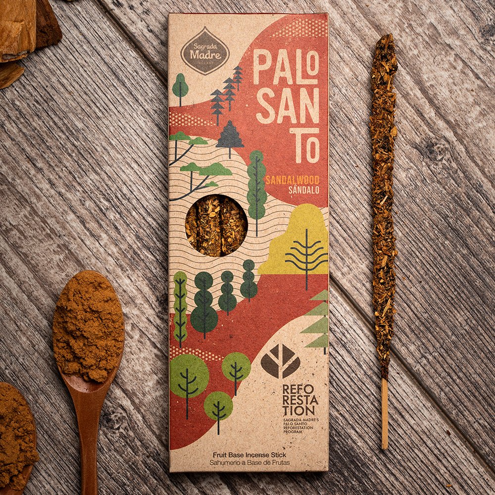 Sagrada Madre Palo Santo & Sandalwood Incense - The Crescent Moon
