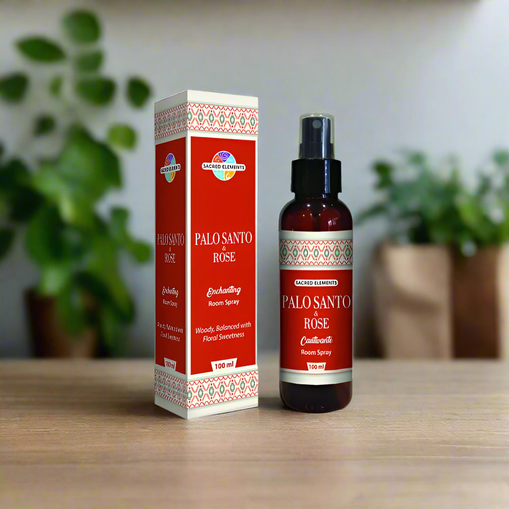 palo santo and rose smudge spray
