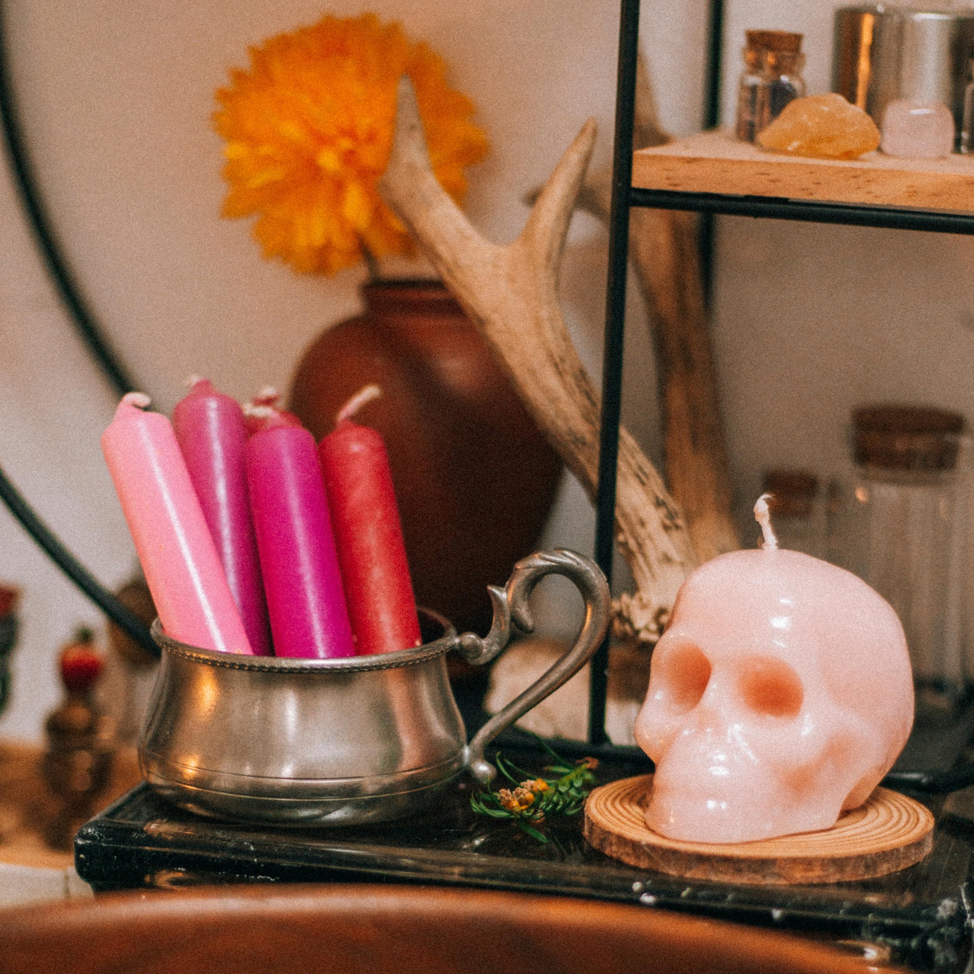 Ritual Spell Candles - Transformation - The Crescent Moon