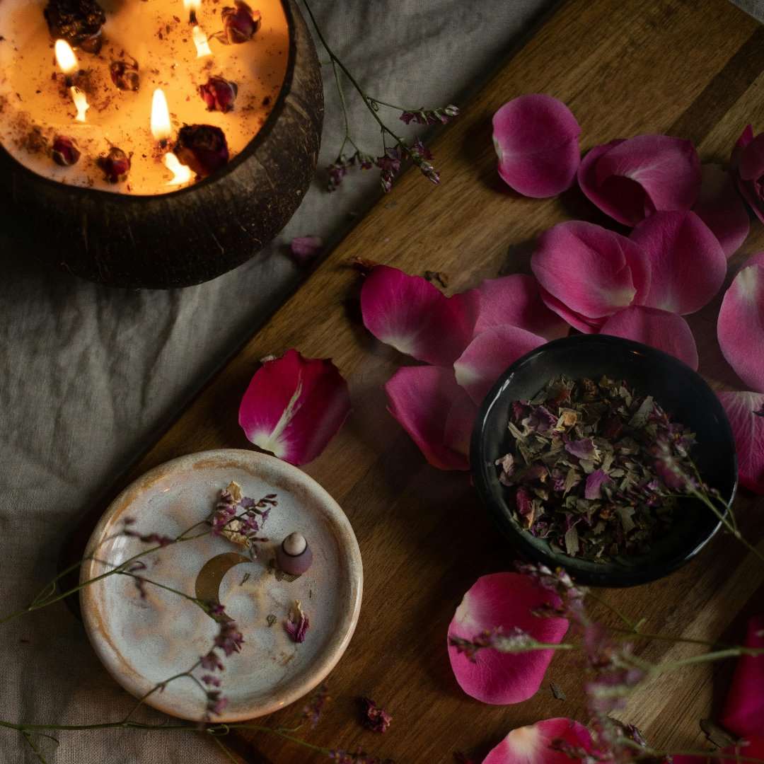 Rose Petals Sacred Herbs and Flowers 15gm - The Crescent Moon