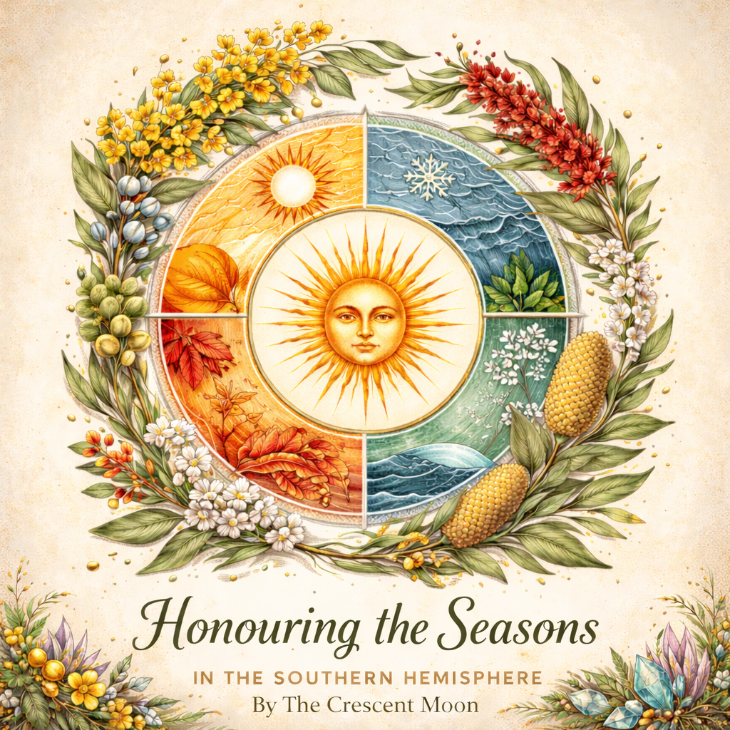 Honouring the seasons in the southern hemisphere - By The Crescent Moon