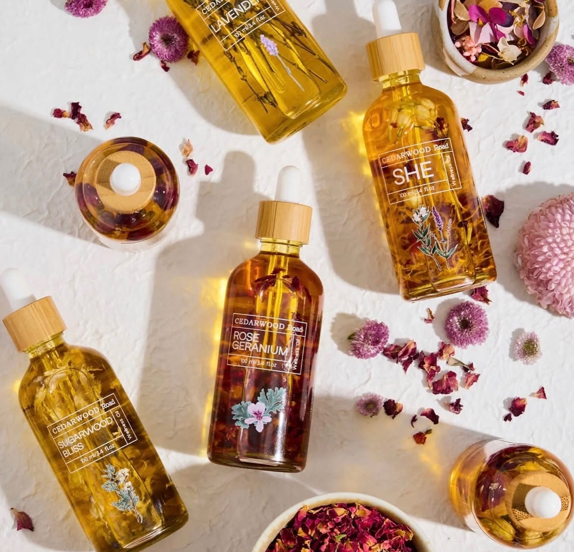 Cedarwood Road natural bath and body products available at The Crescent Moon