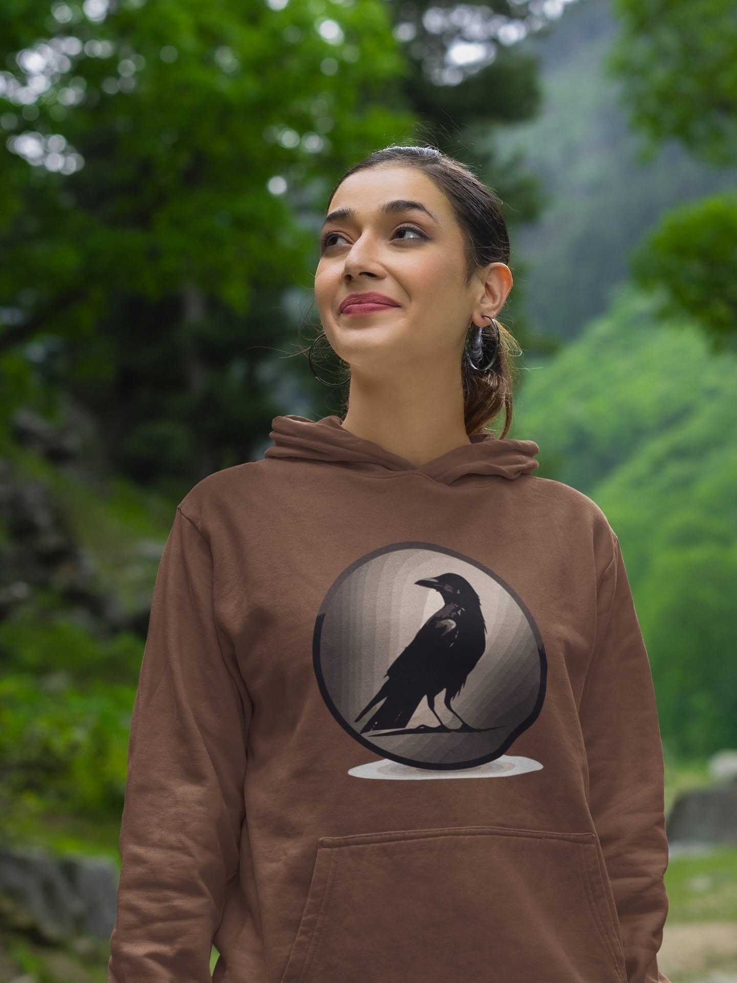 Womens Hoodies - Earthfolk Hoodies by The Crescent Moon