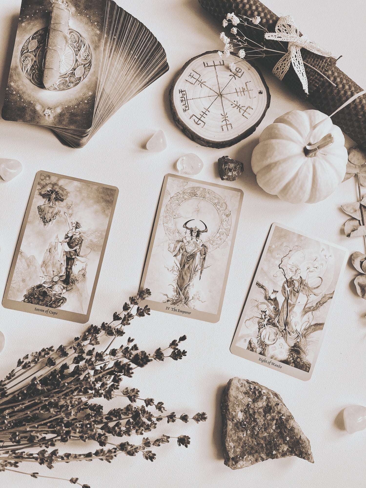 books and oracle cards