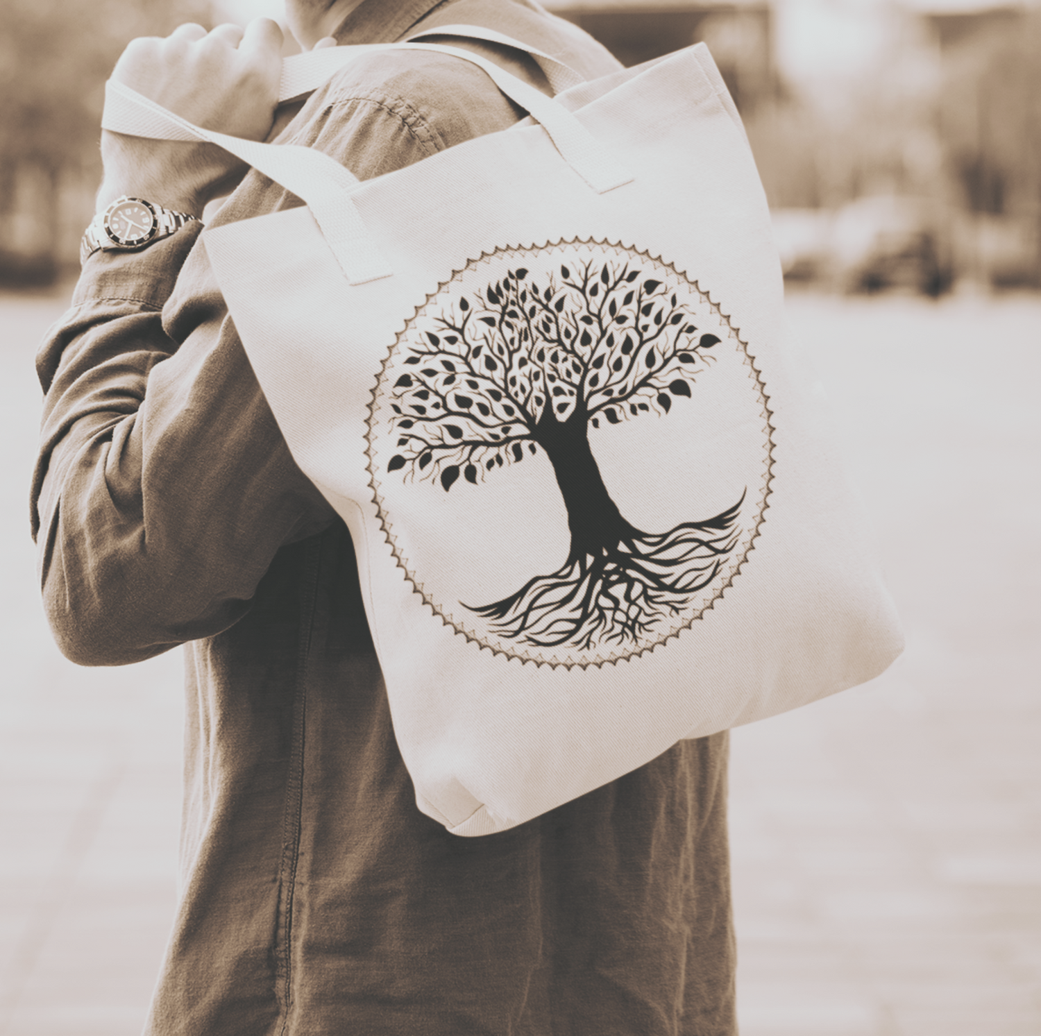 Earthfolk Eco Friendly Tote bags - The Crescent Moon