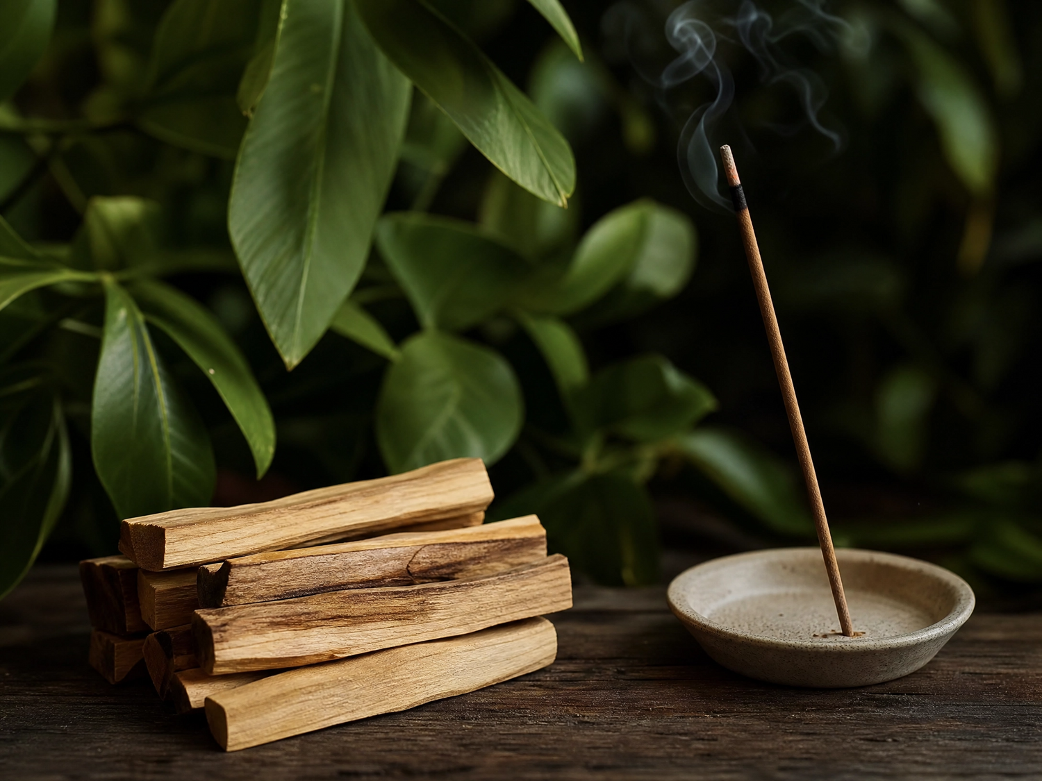 incense and palo santo