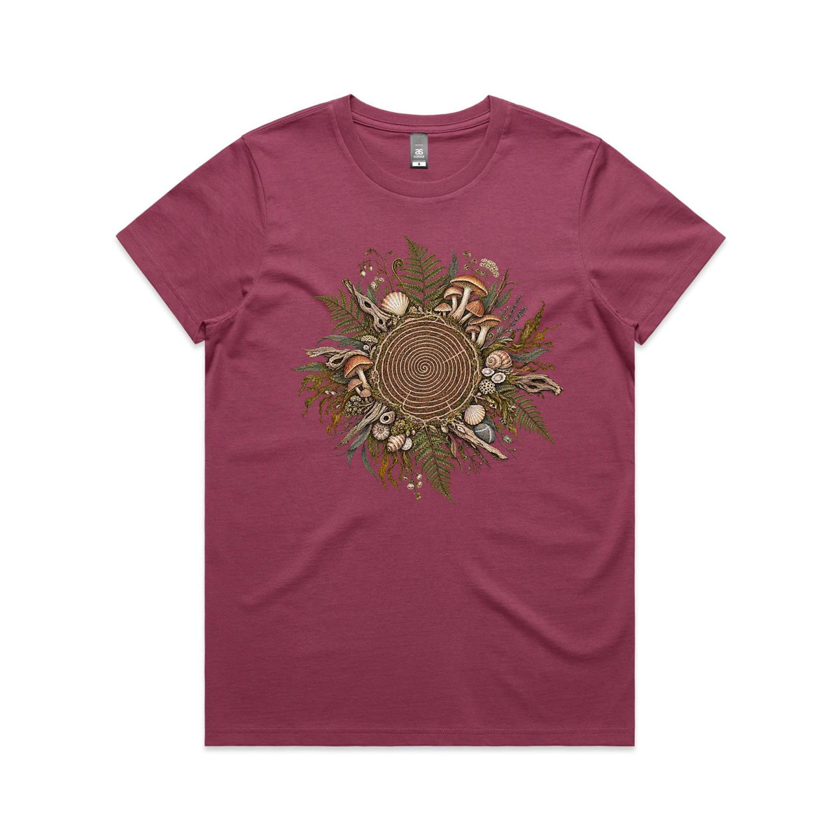 Women's Living Spiral Graphic T-Shirt | Earthfolk Nature T-shirts