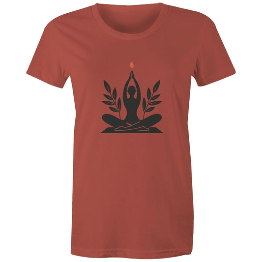 Women's Earthfolk T shirt - Inner Peace - The Crescent Moon