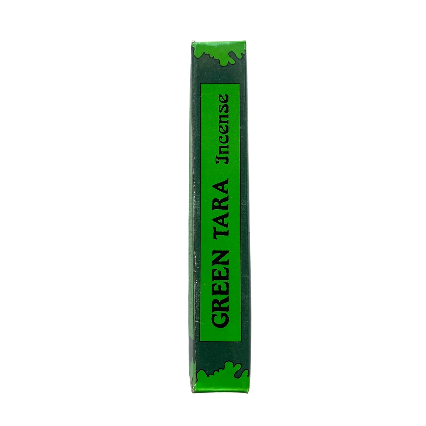 Green Tara incense packaging on a white background