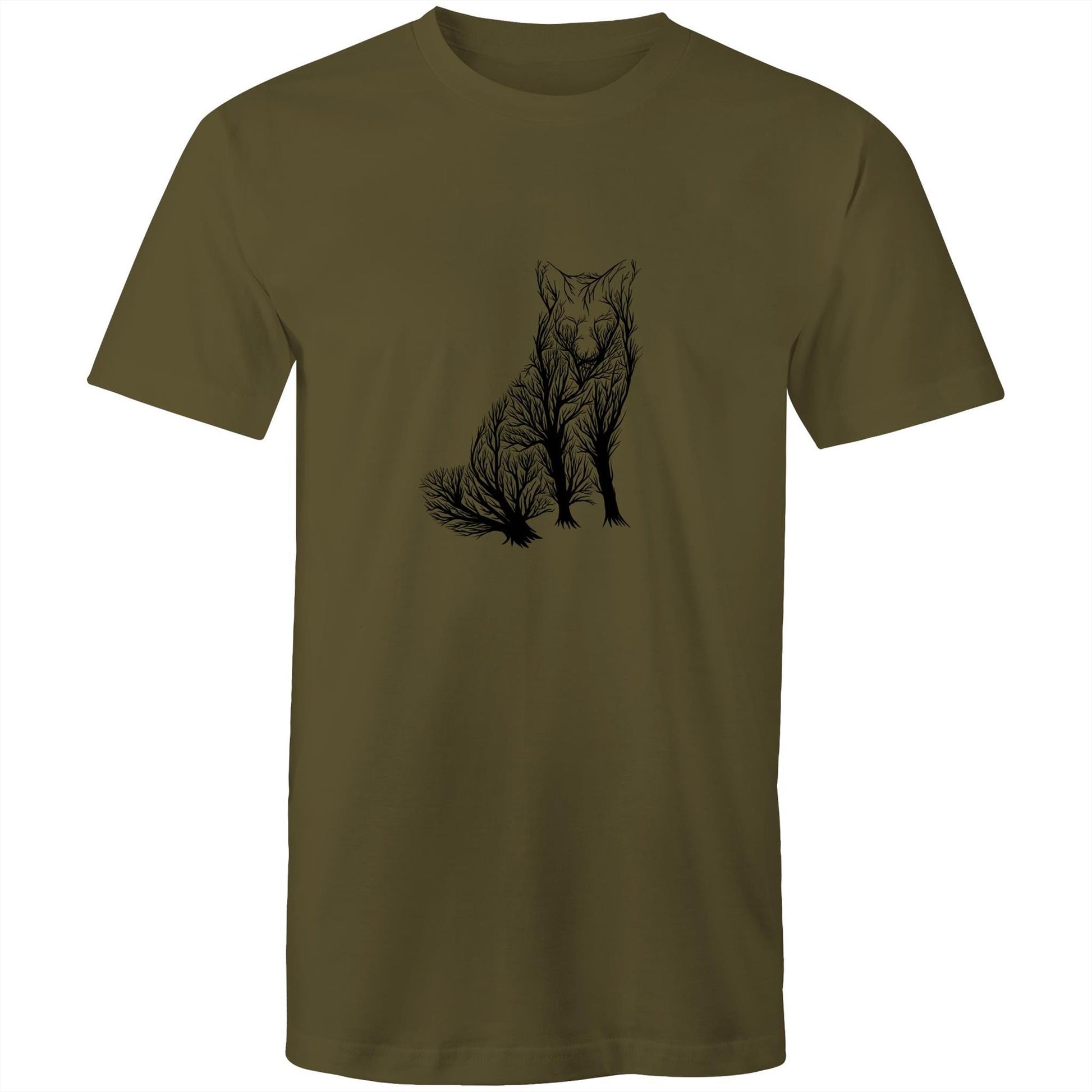 Men's Earthfolk T shirt -Graphic Fox T-shirt